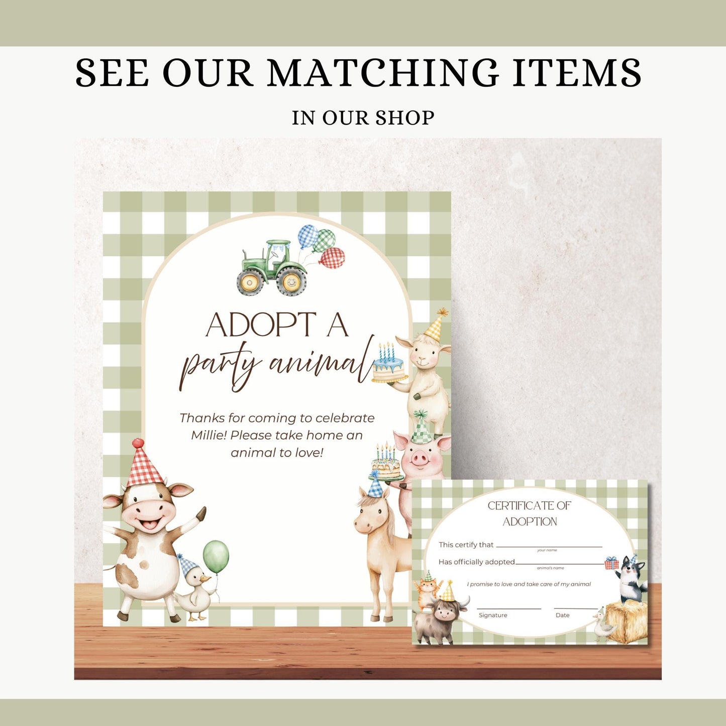 Farm Birthday Invite Barnyard First Birthday Party Decor Party Animals 1st Birthday Bundle Farm Animal Theme Party Country Birthday Decor adopt a party animal game