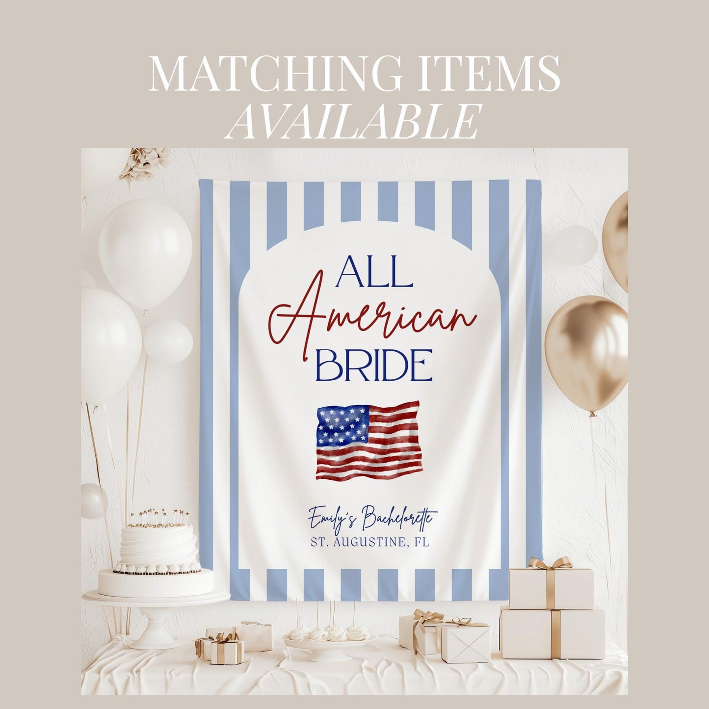 All American Bride Bachelorette Invitation and Itinerary Independence Day Bach Invite 4th of July Bachelorette Weekend Evite Printable Canva