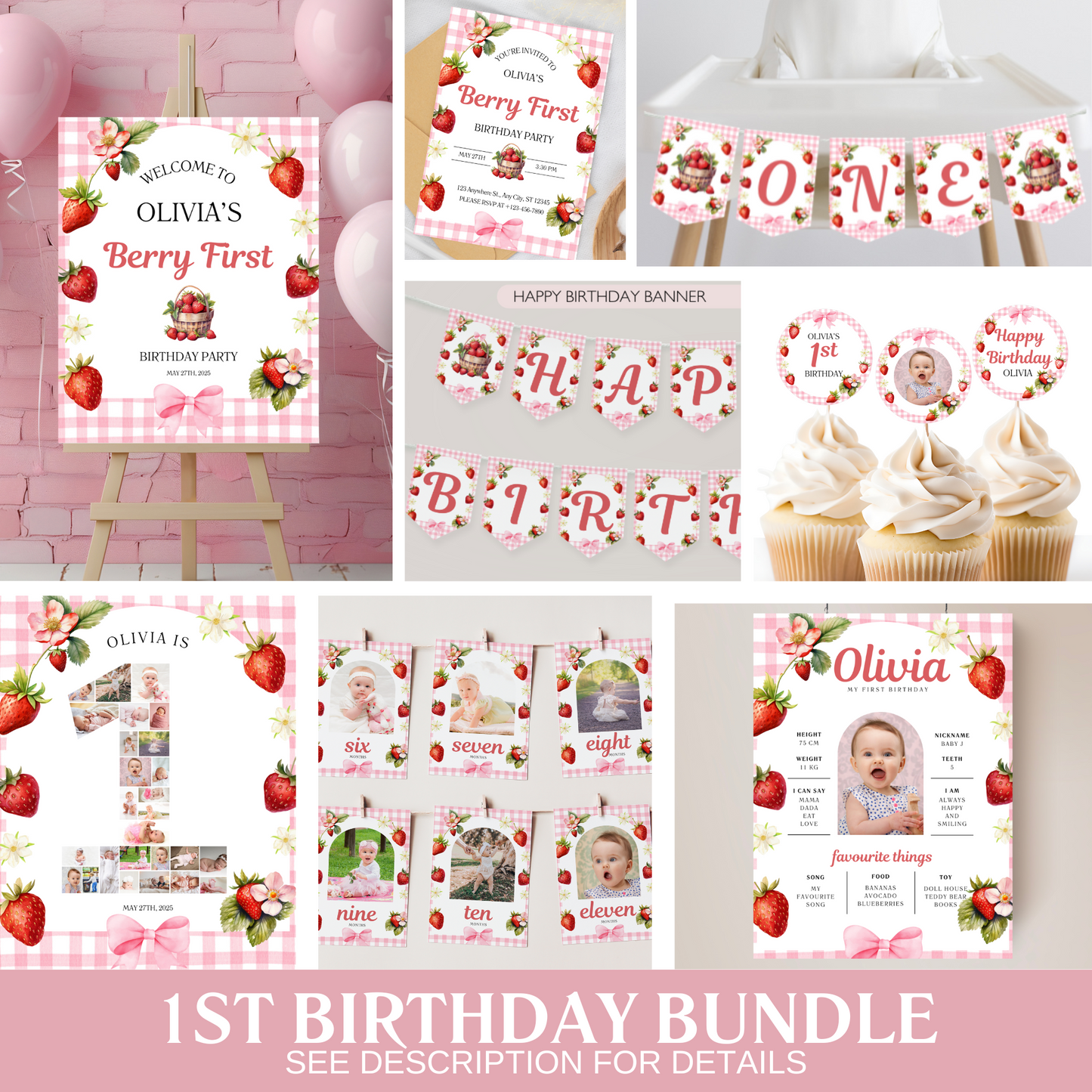 Berry First Birthday Bundle