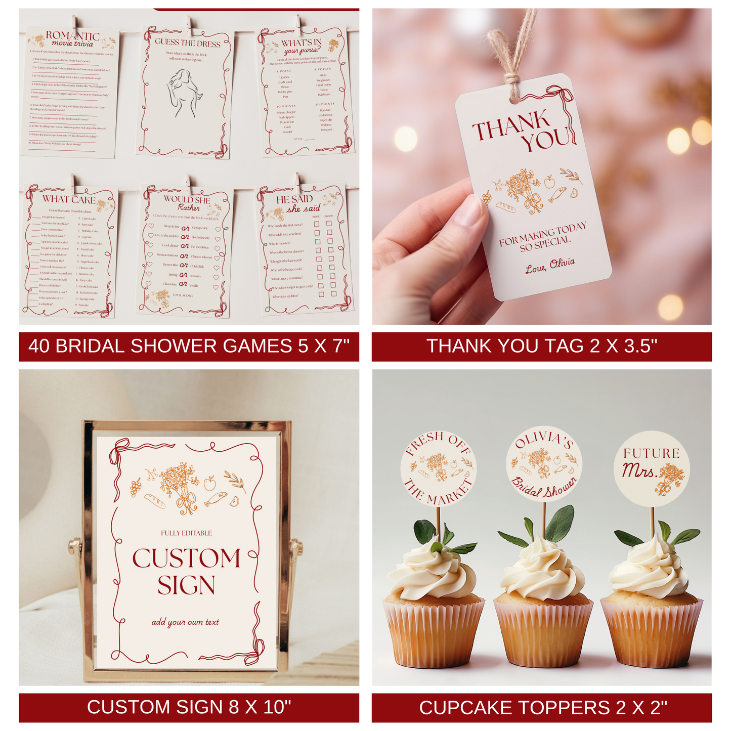 Fresh Off The Market Bridal Shower Bundle