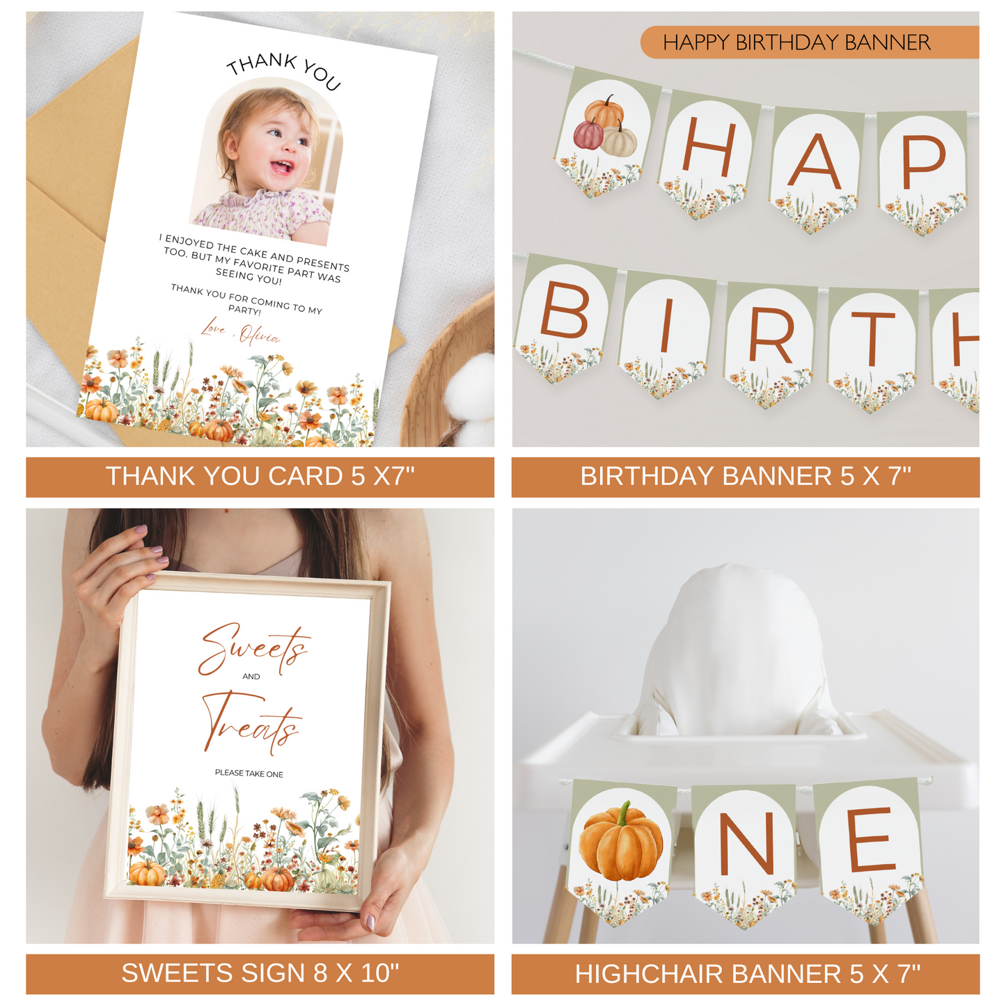 Our Little Pumpkin is One Birthday Bundle