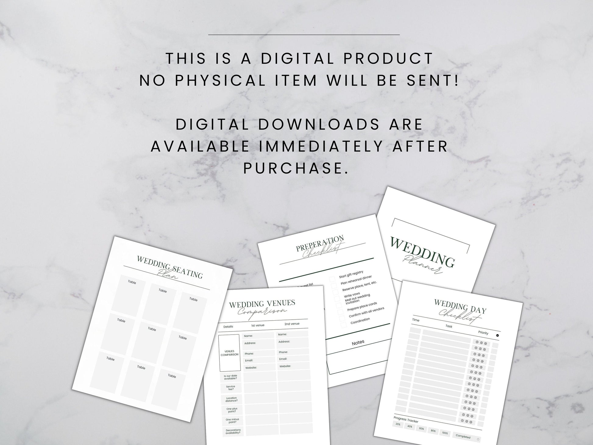 Wedding Planner Printable, Digital Wedding Planner Pages, Goodnotes, Wedding Bundle, Wedding Book, Wedding Planner PDF, letter, half, A4 ,A5