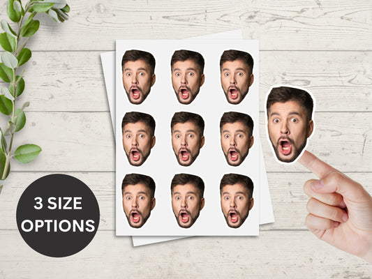 Personalized Stickers Custom Face Stickers Custom Party Favors 30th Birthday Decorations 40th Birthday Party Favors Bachelorette Party