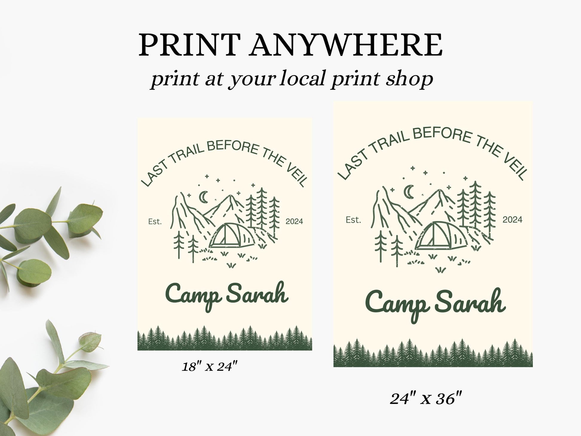 Last trail before the veil Bachelorette Welcome Sign Template Camping bach Party Decor Cabin Sign Bach Camp wild in the woods hiking hen