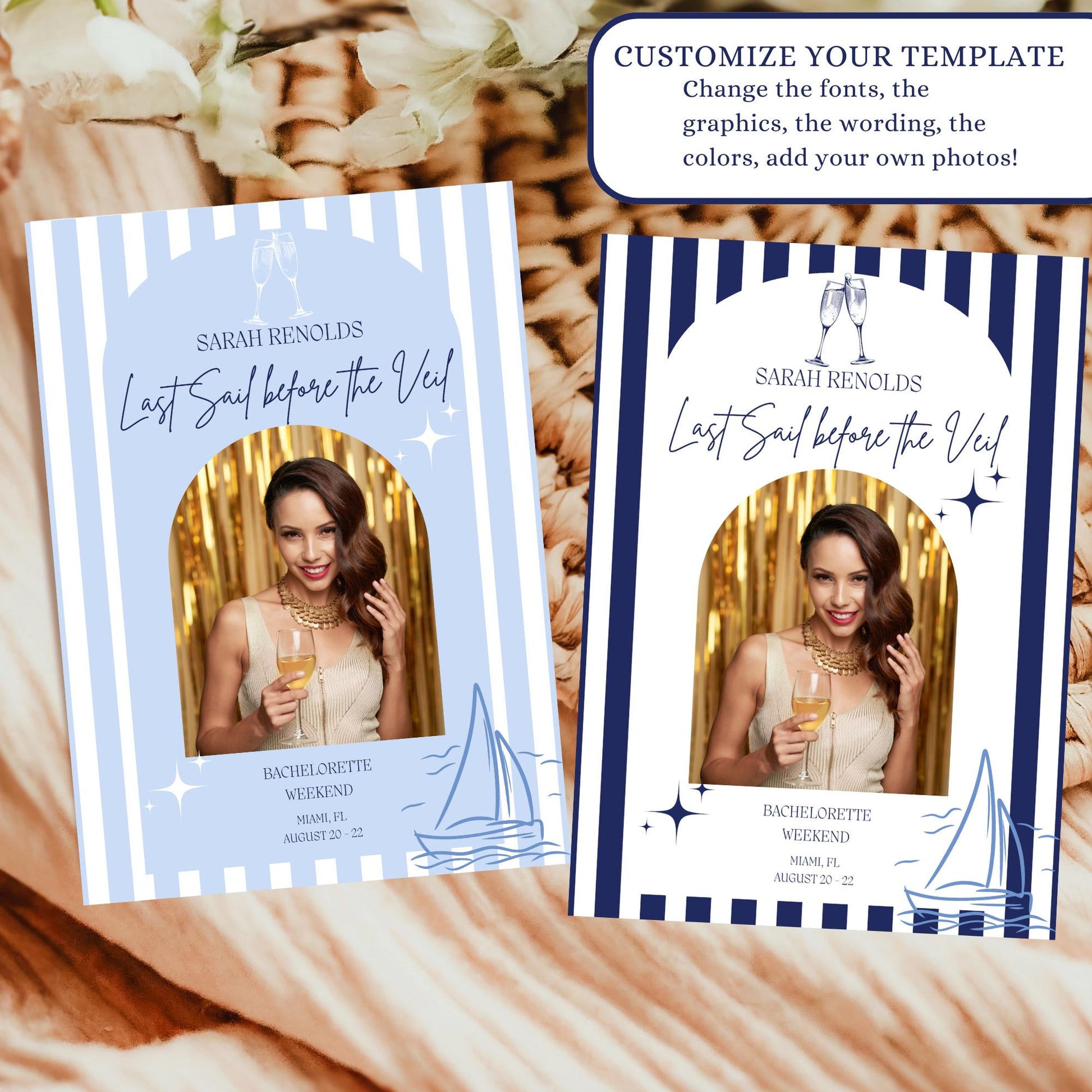 Last sail before the veil Bachelorette Party Invitation Coastal Bachelorette Printable Bridal Party Itinerary Games sailing Beach bach