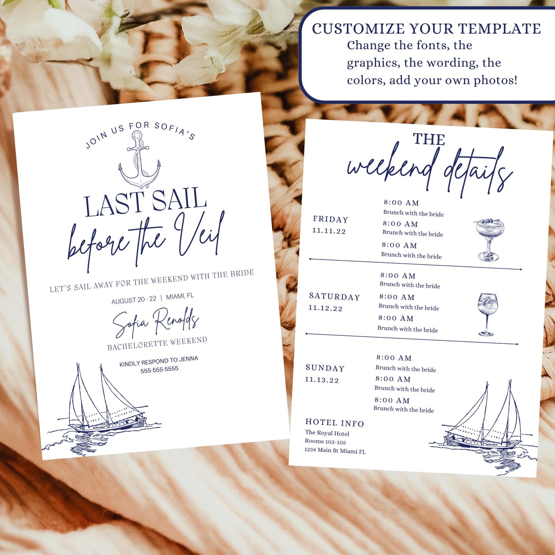 Last sail before the veil Bachelorette Party Invitation Coastal Bachelorette Printable Bridal Party Itinerary Games sailing Beach bach