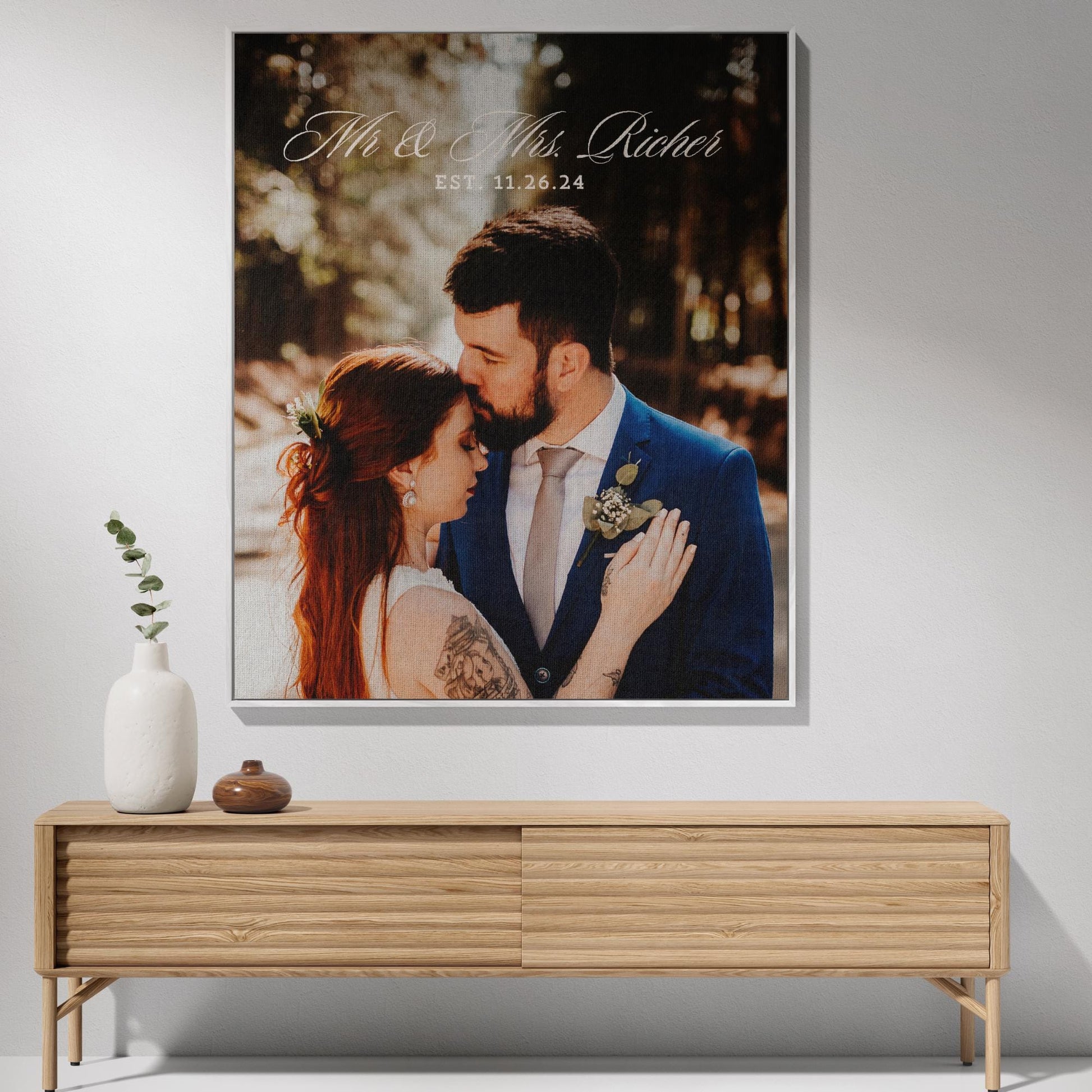 Personalized Photo Custom Tapestry Throw Blanket, Unique Cotton Wedding Anniversary Gift for Couples