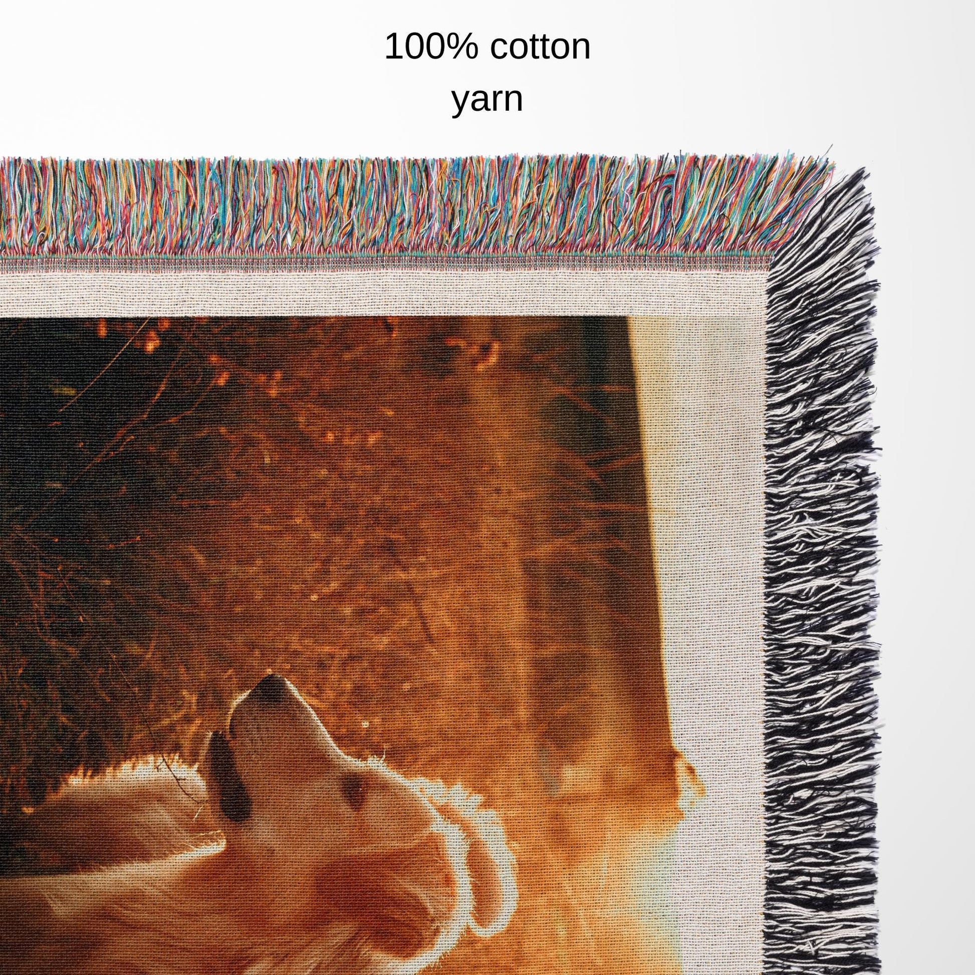 Custom Dog Photo Blanket Dog Memorial Gift Pet Sympathy Gift Christmas Keepsake Dog Loss Gift Paw Print Blanket Pet picture Woven Throw