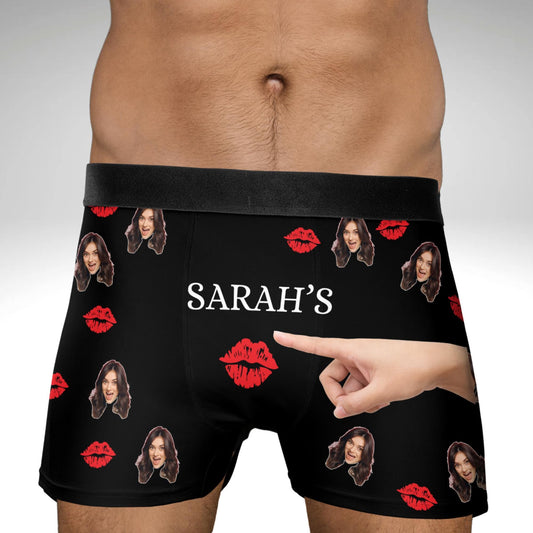 Personalized Photo Gift for Boyfriend Husband Custom Boxer Briefs Face Underwear Custom Men underwear Groom Boxers Birthday Gift for Him