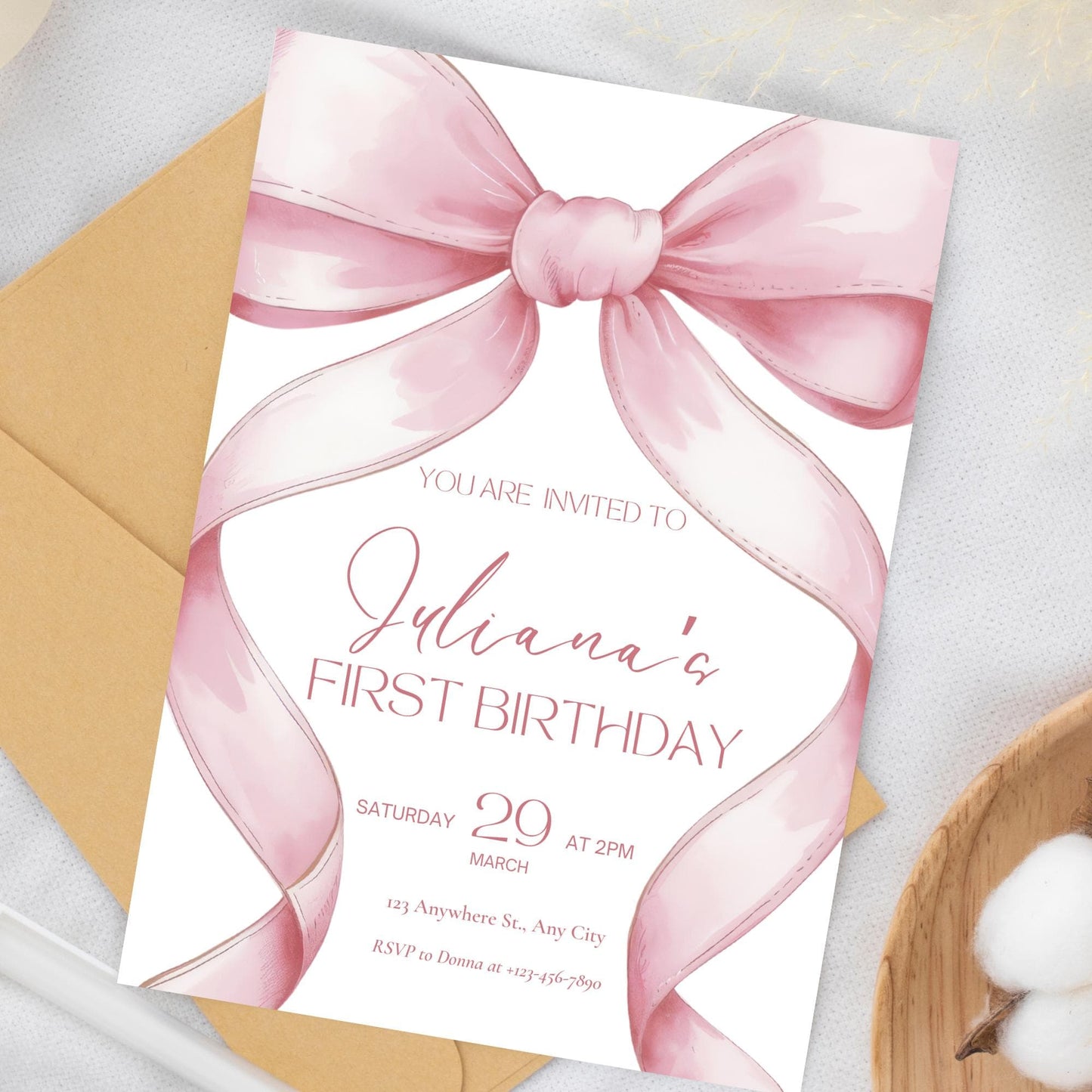 1st birthday invite,birthday invitation,editable invitation,first birthday,girls 1st birthday,girls just wanna,invitation template,kids birthday invite,kids birthday party,kids party invite,pink bow invitation,wanna be one,wanna be one invite