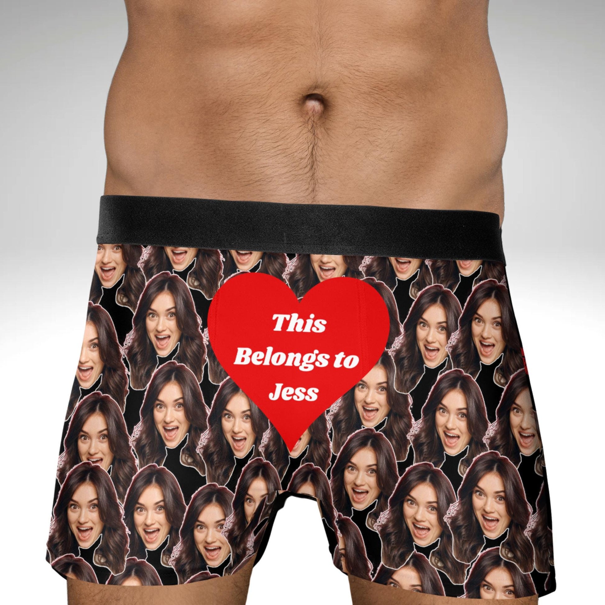 Personalized Photo Gift for Boyfriend Husband Custom Boxer Briefs Face Underwear Custom Men underwear Groom Boxers Birthday Gift for Him