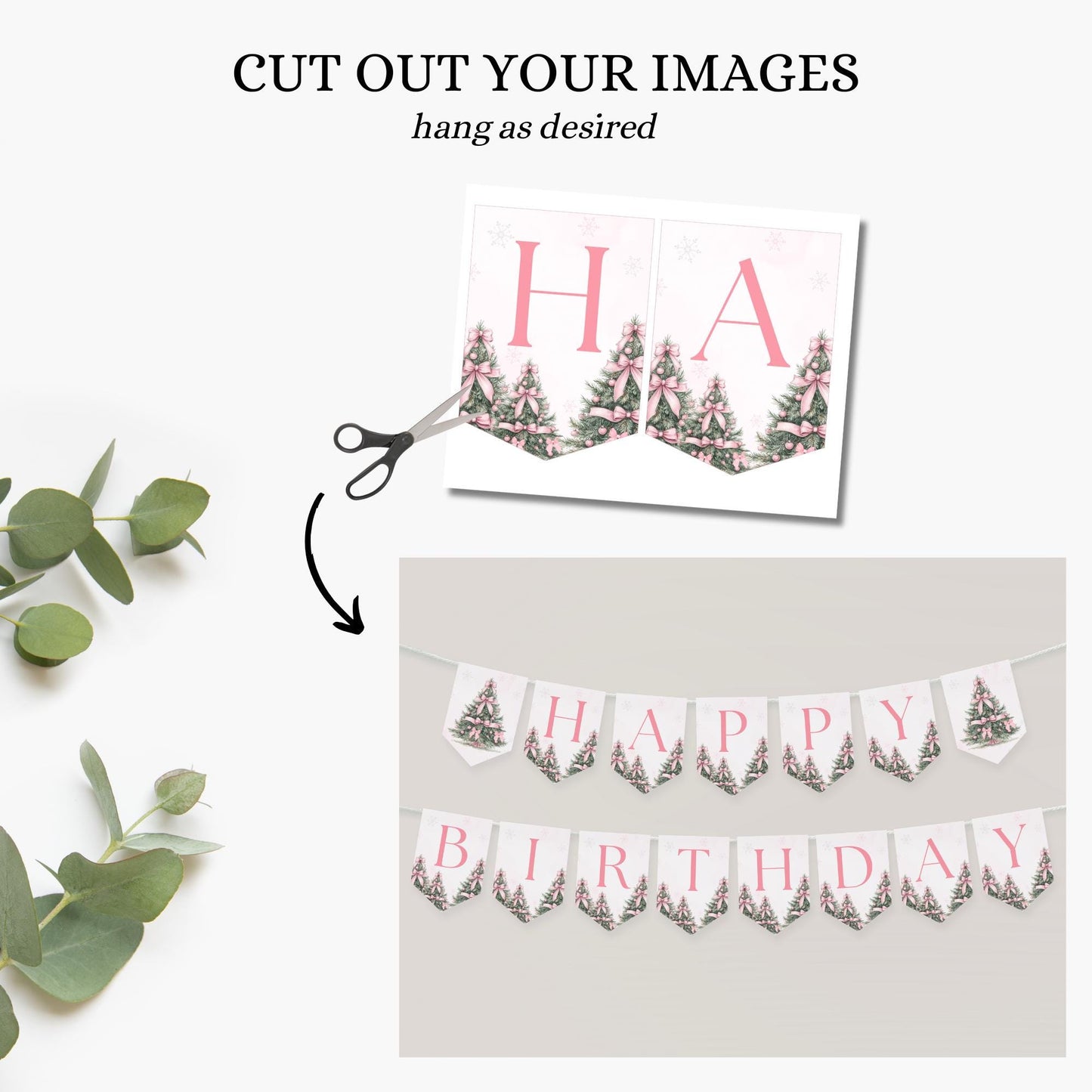 Winter ONEderland Birthday Banner Pink Christmas Girl 1st Birthday Sign First ONEderland Party with Pink Bows Holiday Birthday Snowflake