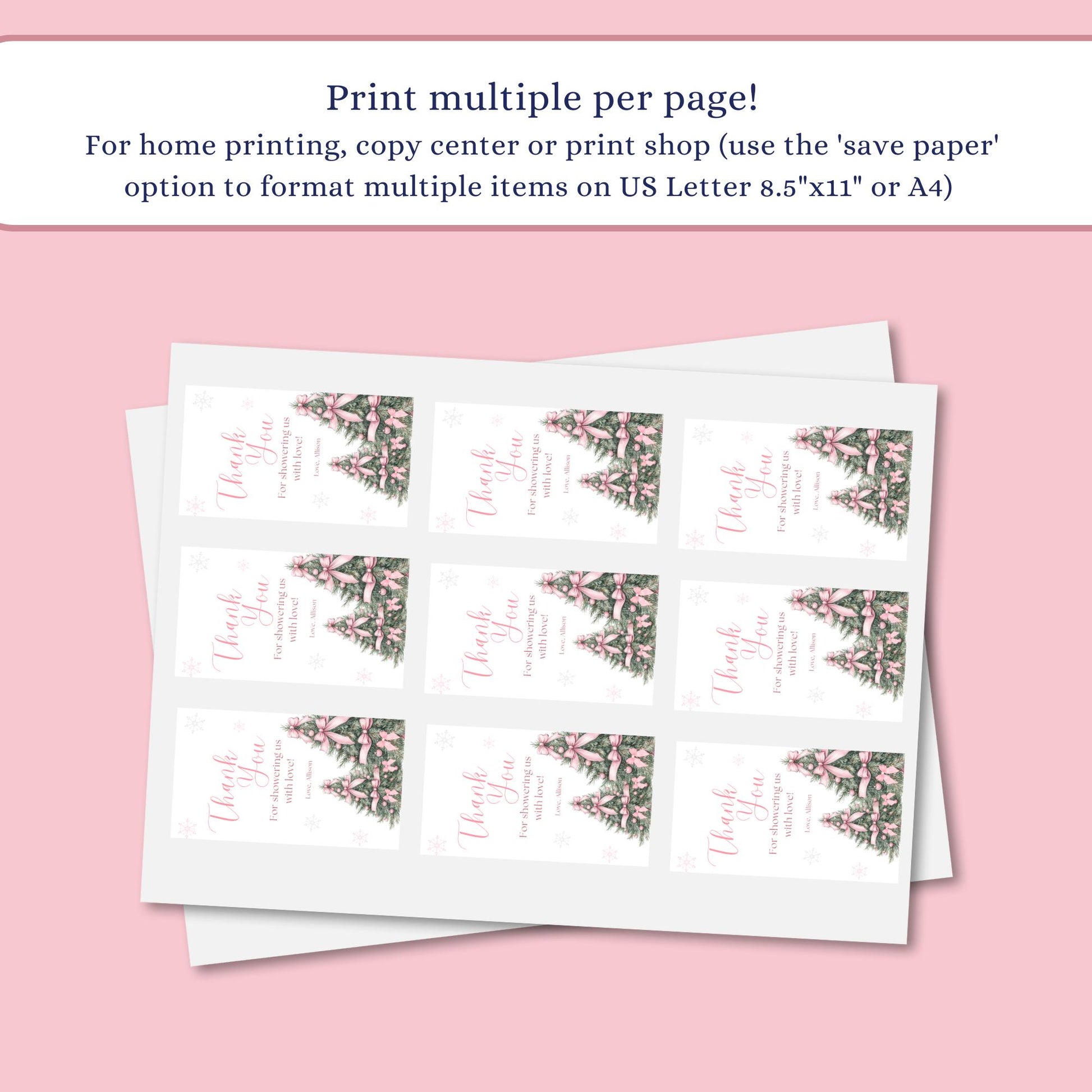 Pink Winter Wonderland Baby Shower Favor Tag Baby its cold Outside Baby Shower Gift Tag Snowflake Tags Pink Bow Girl Baby Shower Printable