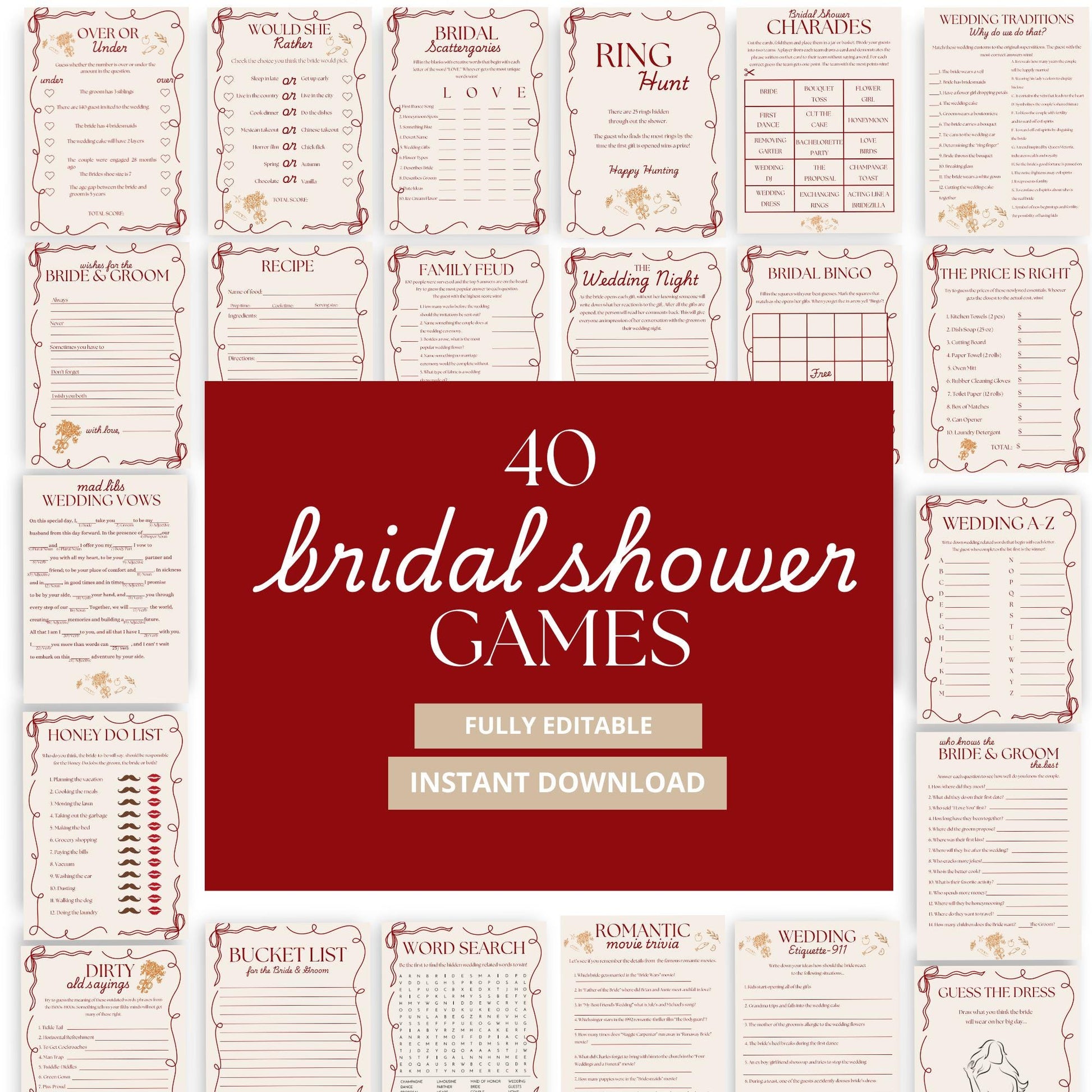 Fresh Off The Market Bridal Shower Games Bundle Farmers Market Bridal Shower Games Let Love Grow Editable Template Bridal Brunch wedding