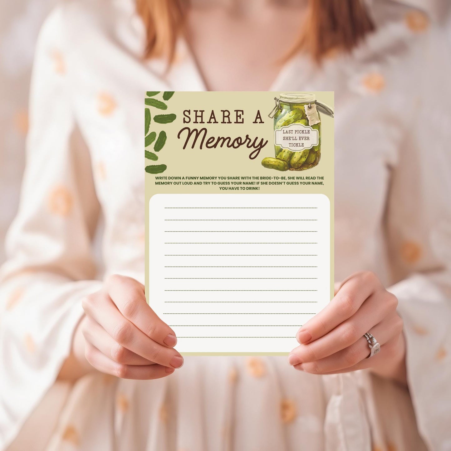 Last Pickle She'll ever Tickle Bachelorette Party Games Bundle Pickle Theme Party Editable Printable Game Bachelorette Drinking Game