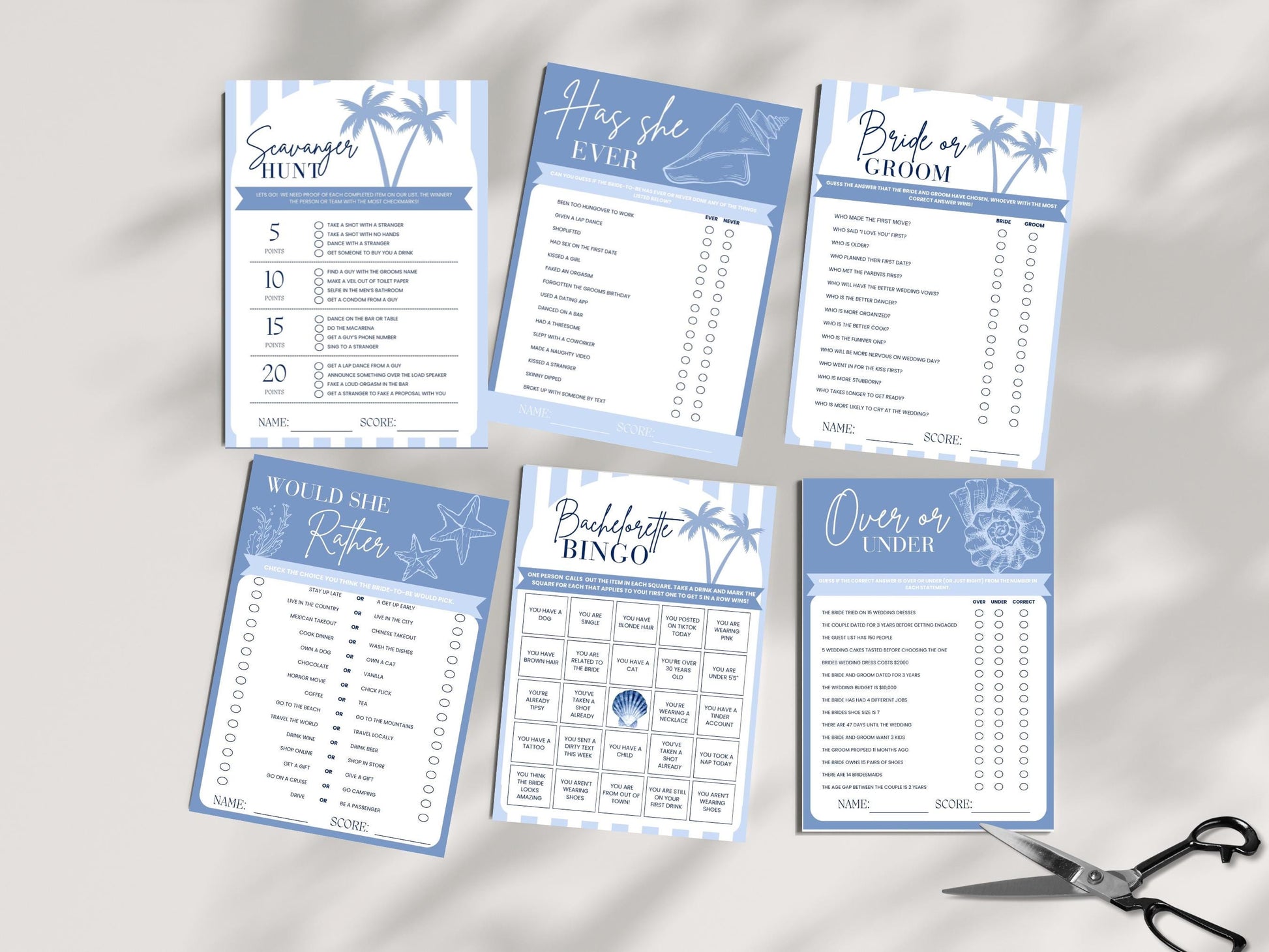 Last Toast on the Coast Bachelorette Party Games Coastal Bachelorette Printable Bridal Party Party Games Coastal Cowgirl Beach bach