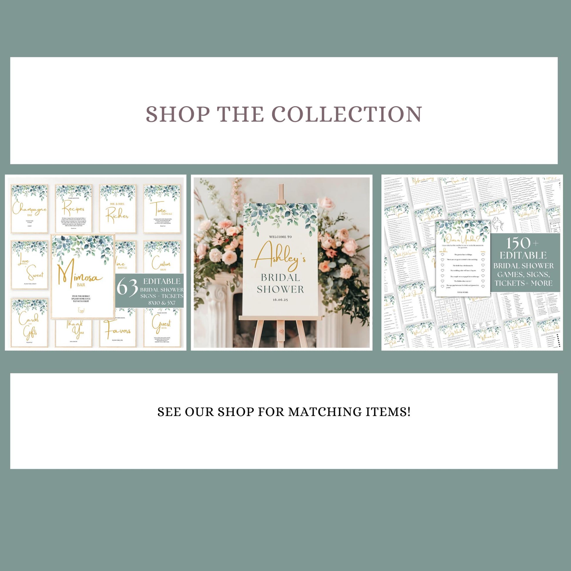 Greenery Water Bottle Labels Bridal Shower Water Bottle Label Printable Water Bottle Wraps Editable Bridal Shower Labels Eucalyptus decor