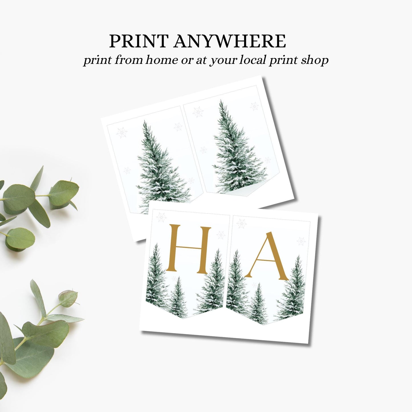 Winter Onederland Happy Birthday Banner Winter Birthday Banner Deer Birthday Snowflake Themed Decor Onederland decor Winter Wonderland Sign