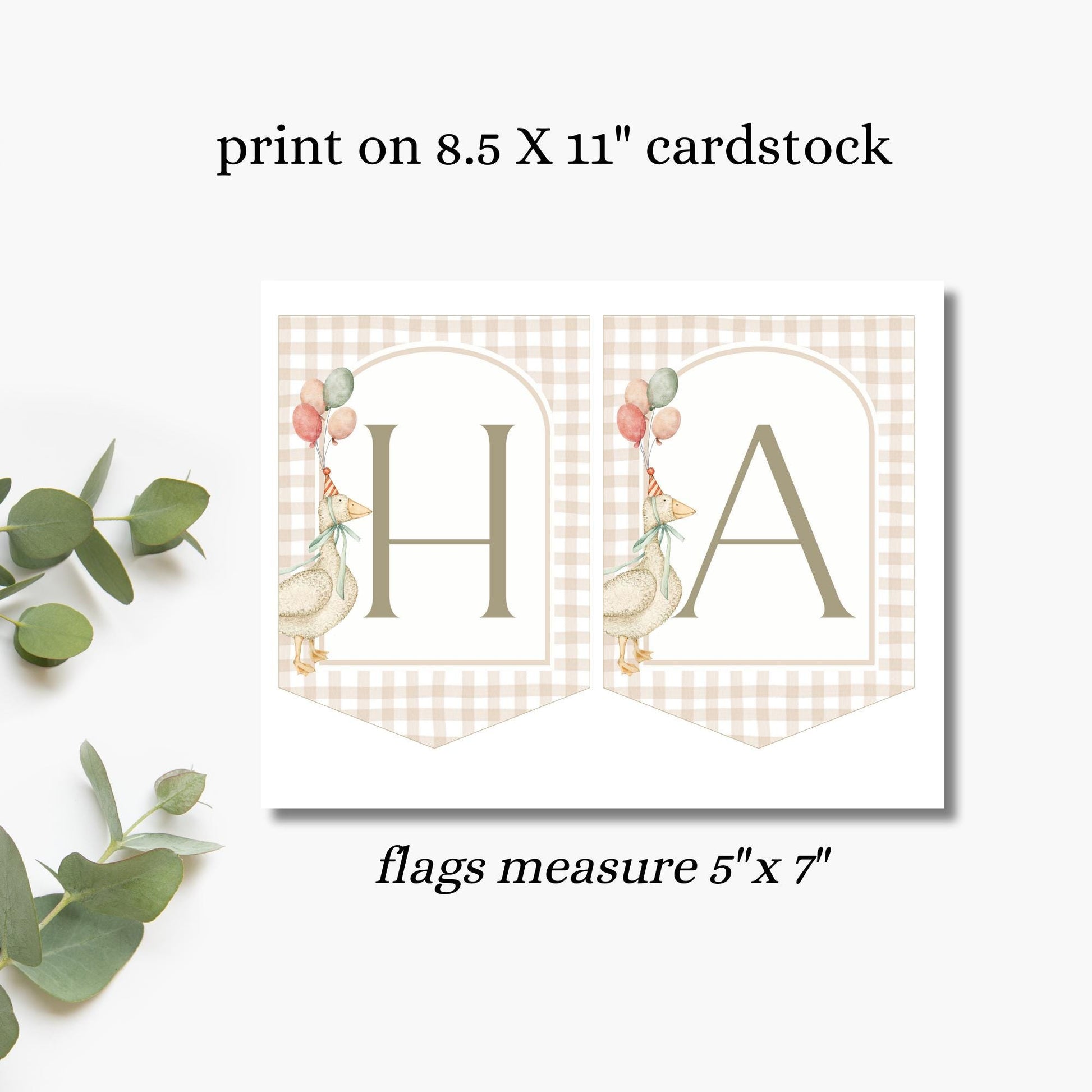 Printable Silly Goose Birthday Banner Neutral Goose Theme Decor 1st Birthday Flag Banner Gender Neutral One Silly Goose Garland Download