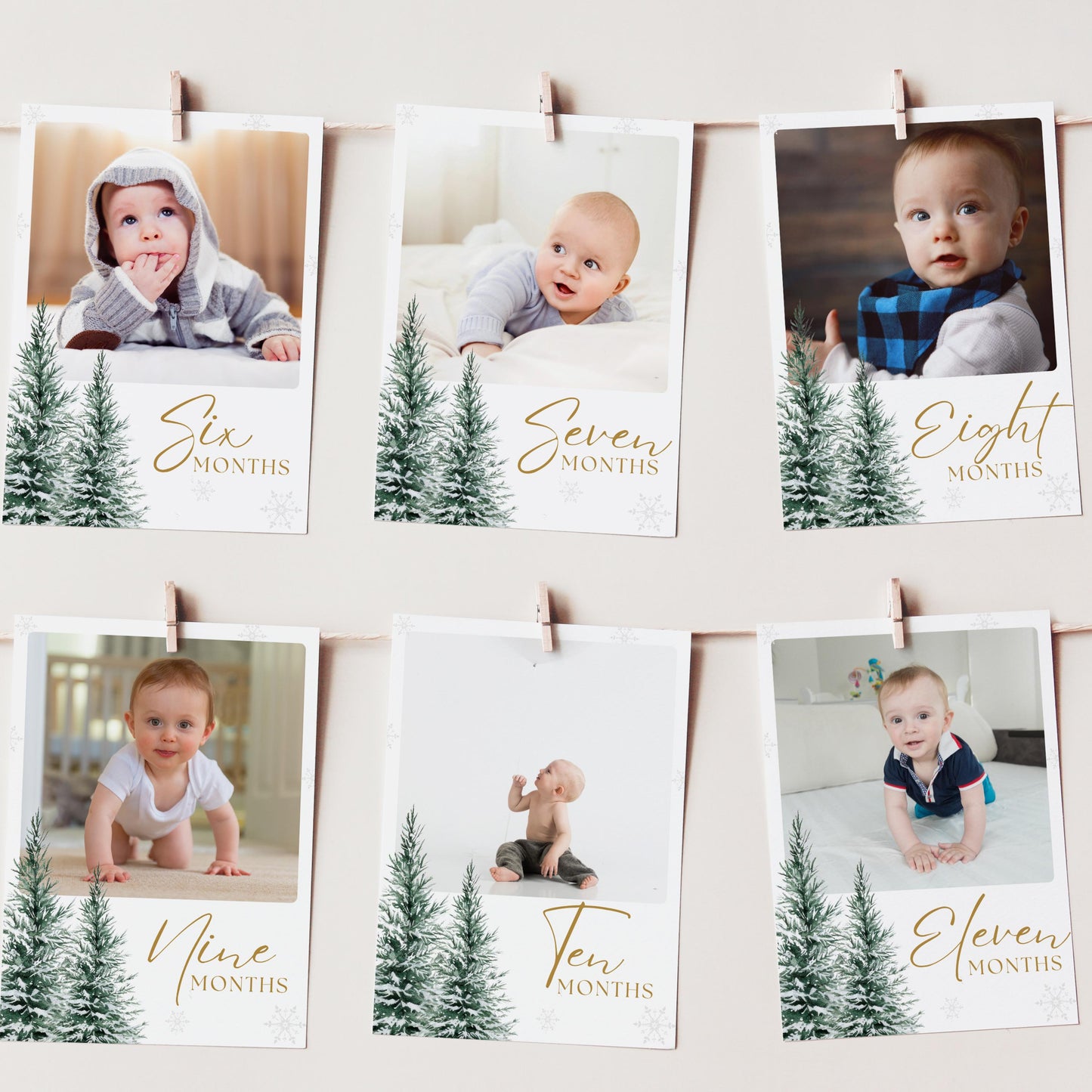 Winter Wonderland Monthly Photo Banner Only, Winter Wonderland Decorations, Snowflake Picture Banner, Winter Onederland First Birthday Party