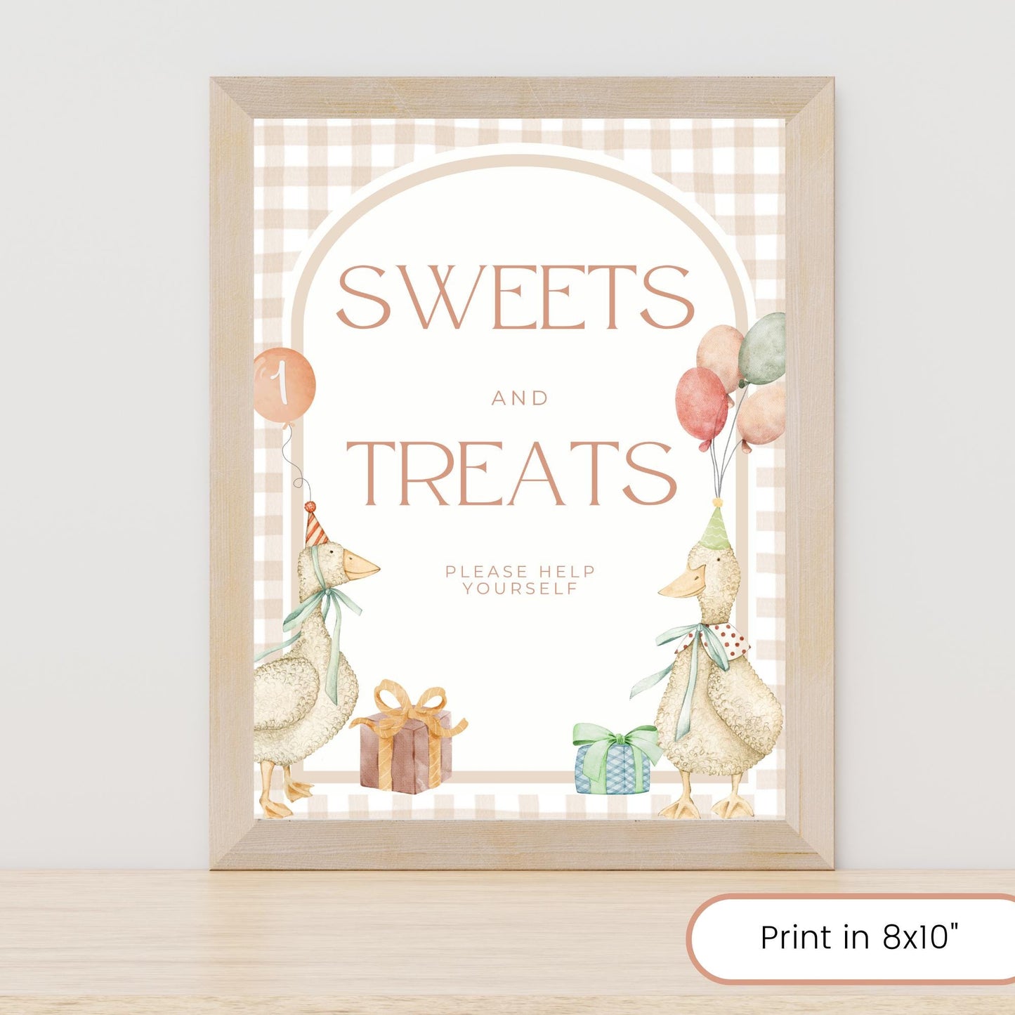 One Silly Goose Birthday Editable Sign Bundle Goose Themed first Birthday Premade signs One Silly Goose 1st birthday table signs