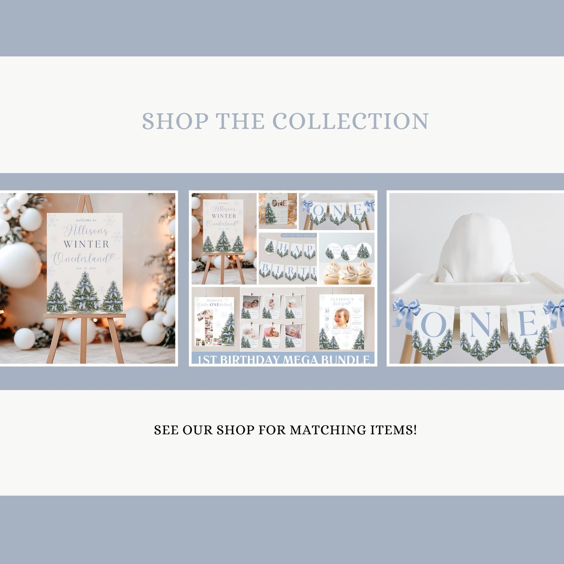 Winter Onederland Birthday Personalized Banner 1st Birthday Winter Wonderland Party Decor Photo Backdrop Winter Custom First Birthday