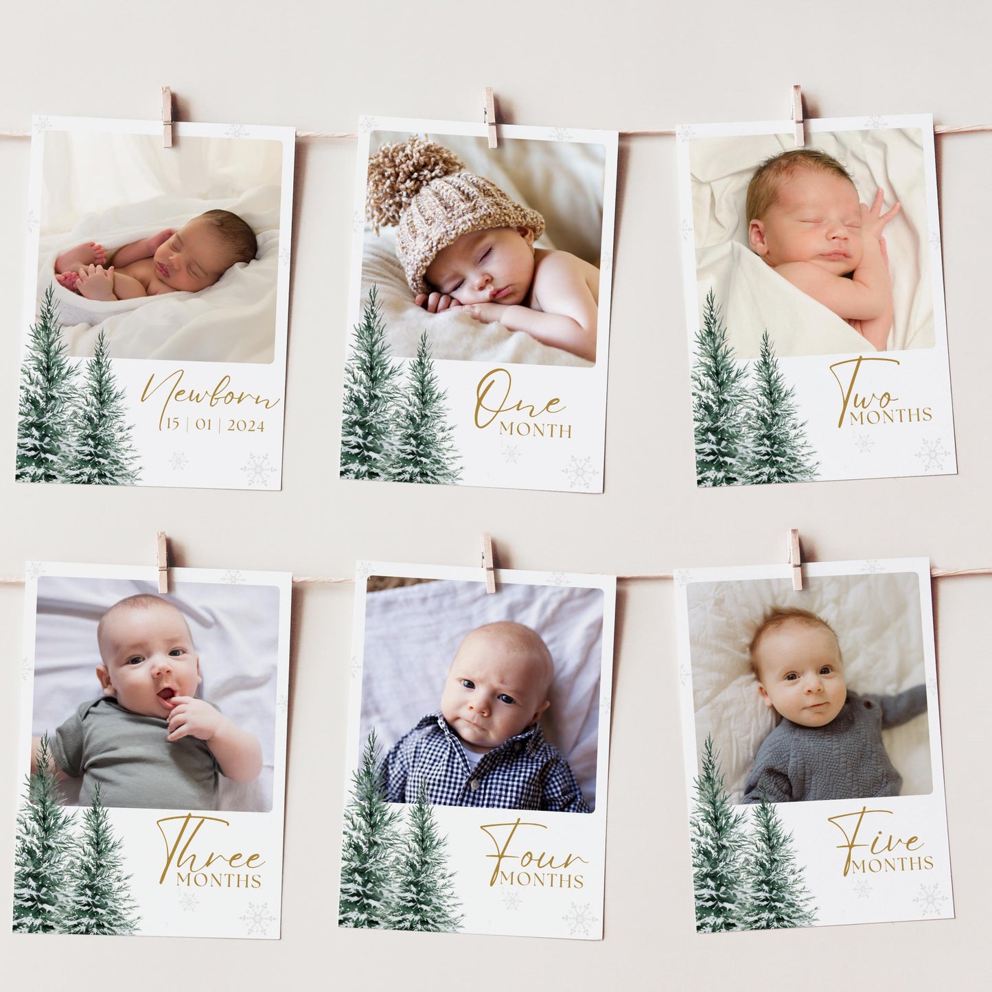 Winter Wonderland Monthly Photo Banner Only, Winter Wonderland Decorations, Snowflake Picture Banner, Winter Onederland First Birthday Party