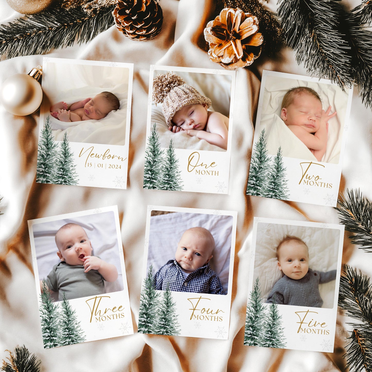 Winter Wonderland Monthly Photo Banner Only, Winter Wonderland Decorations, Snowflake Picture Banner, Winter Onederland First Birthday Party