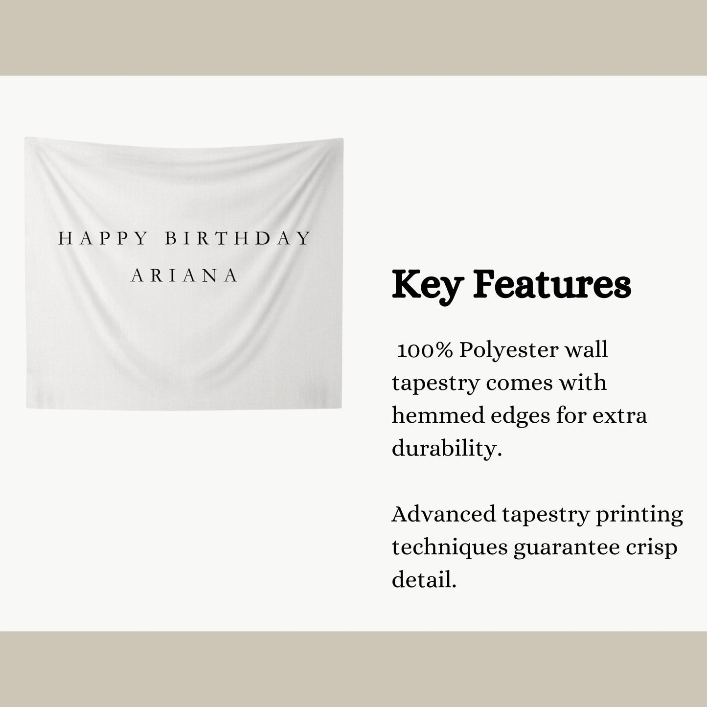 Personalized Birthday Name Flag Custom Birthday Banner Fabric Sign Fabric Birthday Sign Birthday Decor Hanging Linen Backdrop Welcome Sign