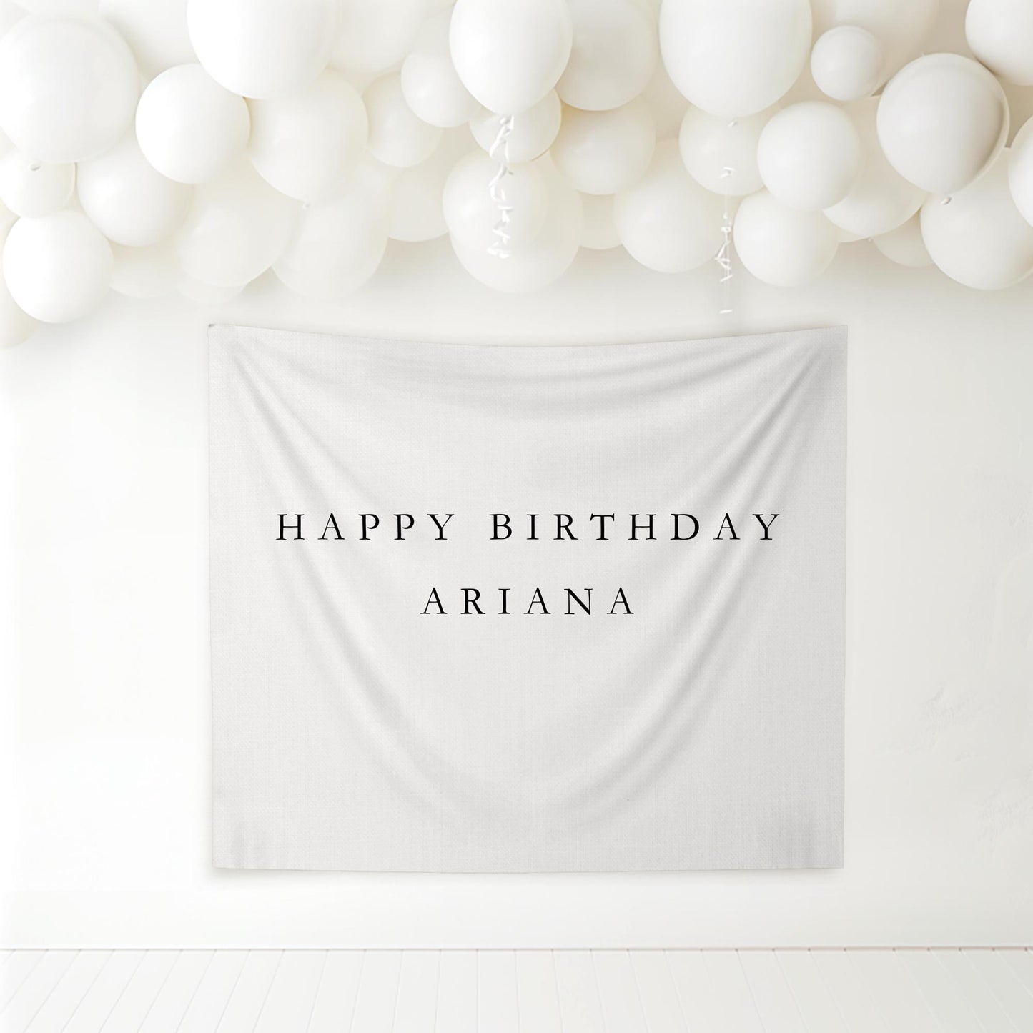 Personalized Birthday Name Flag Custom Birthday Banner Fabric Sign Fabric Birthday Sign Birthday Decor Hanging Linen Backdrop Welcome Sign