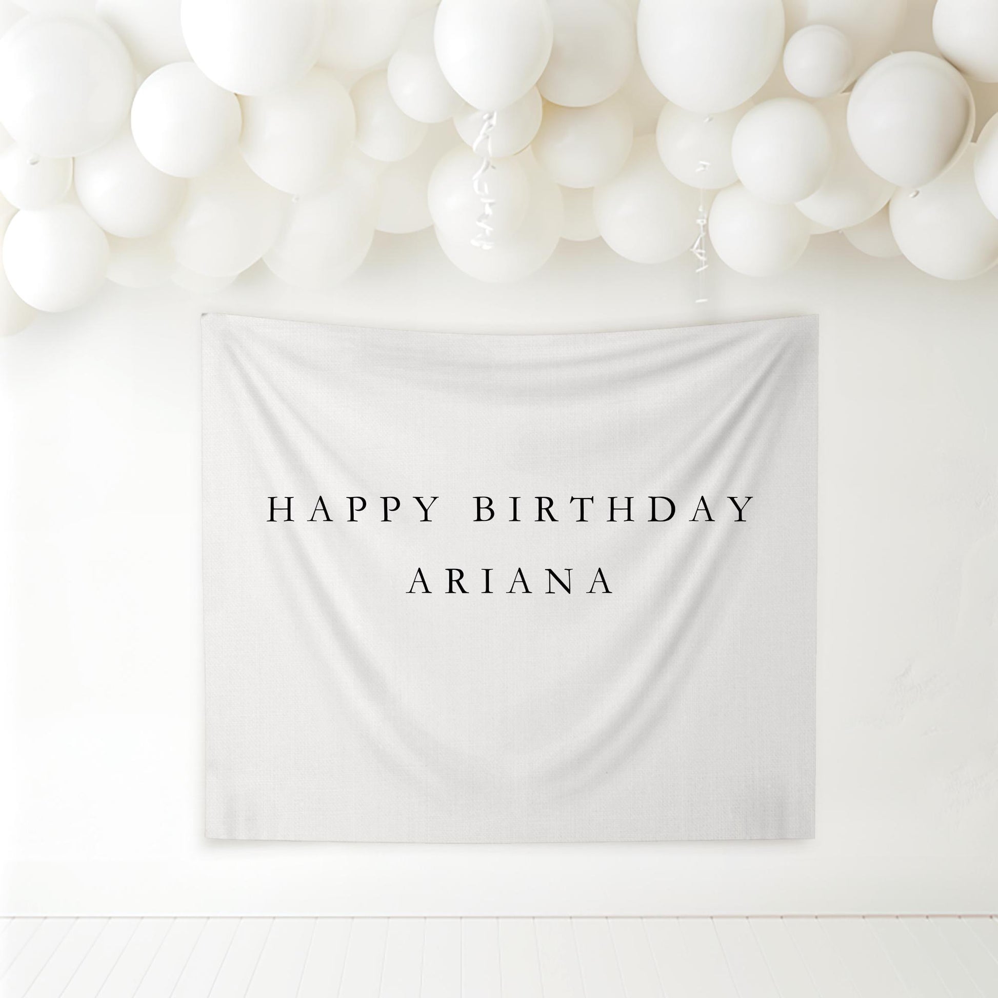 Personalized Birthday Name Flag Custom Birthday Banner Fabric Sign Fabric Birthday Sign Birthday Decor Hanging Linen Backdrop Welcome Sign