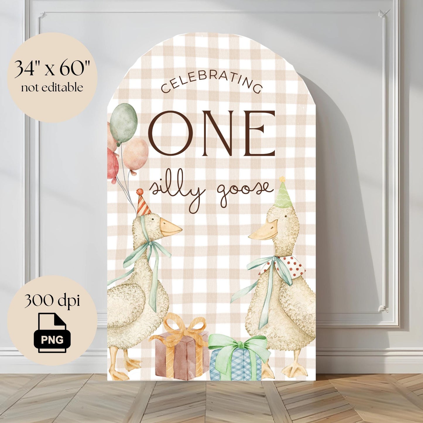 One Silly Goose Birthday Arch Background Goose First Birthday Party Decor Balloon Arch Backdrop One Silly Goose 1st Birthday Photo Backdrop