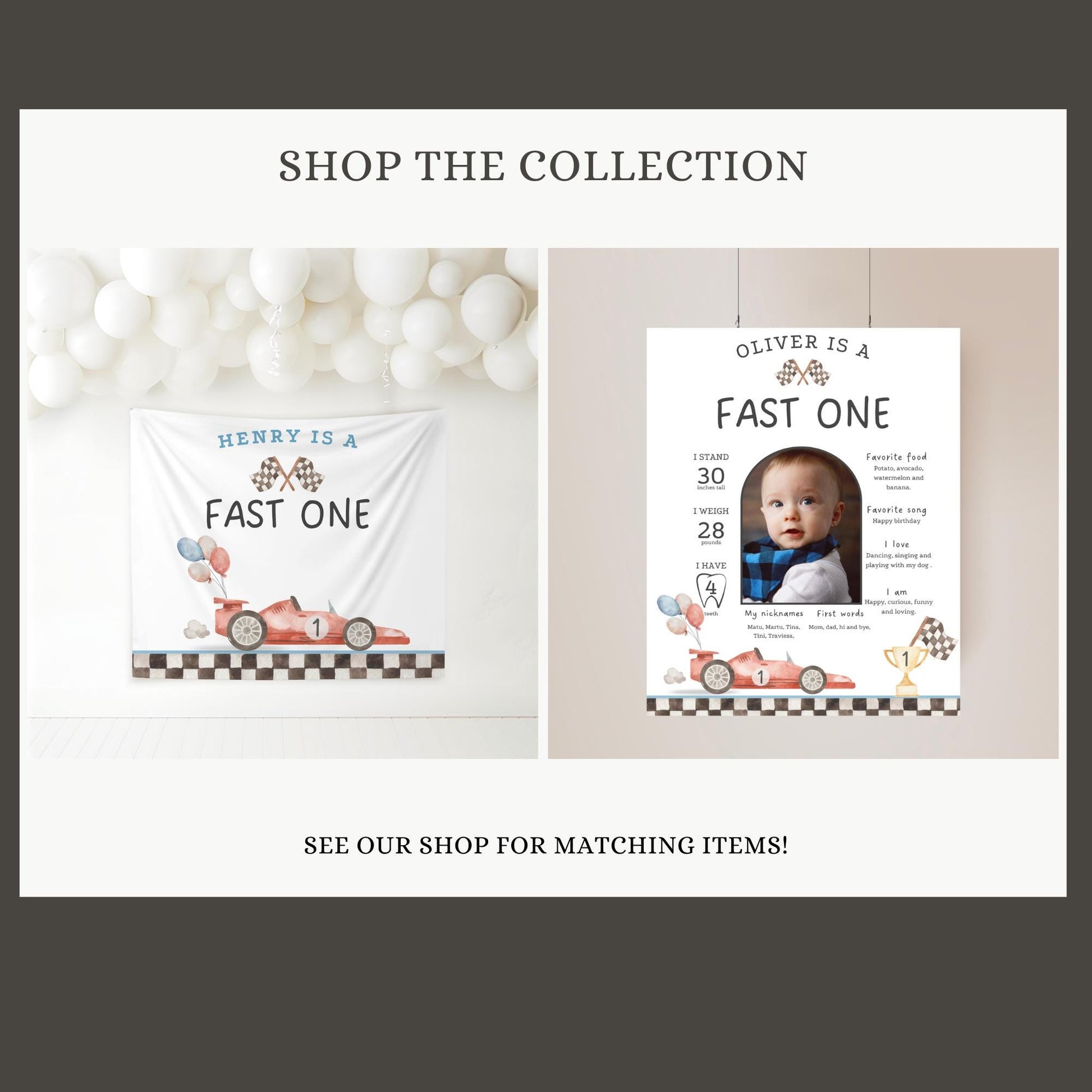 Fast One First Birthday Party Sign Happy Birthday Banner Racecar 1st Birthday Bunting First Lap Down Birthday Party Decor Racing Party