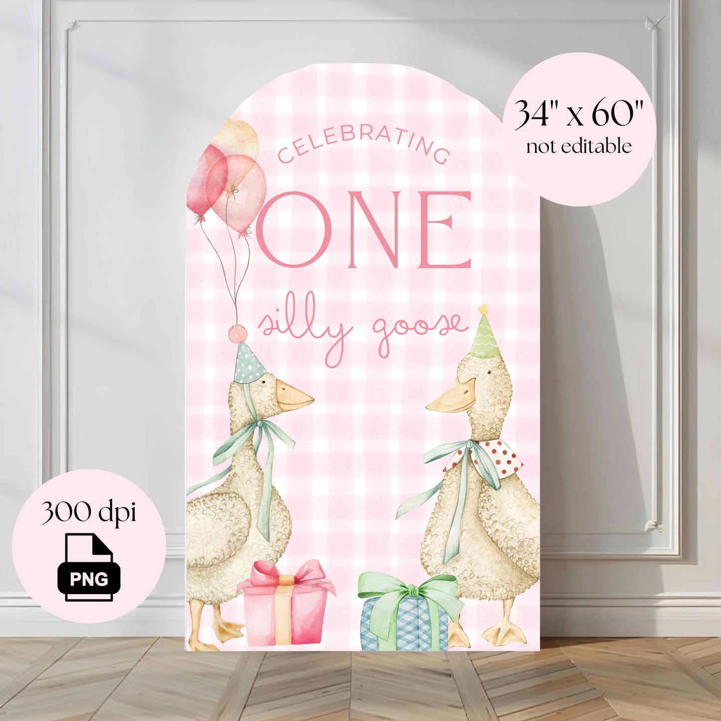 One Silly Goose Birthday Arch Background Goose First Birthday Party Decor Balloon Arch Backdrop One Silly Goose 1st Birthday Photo Backdrop