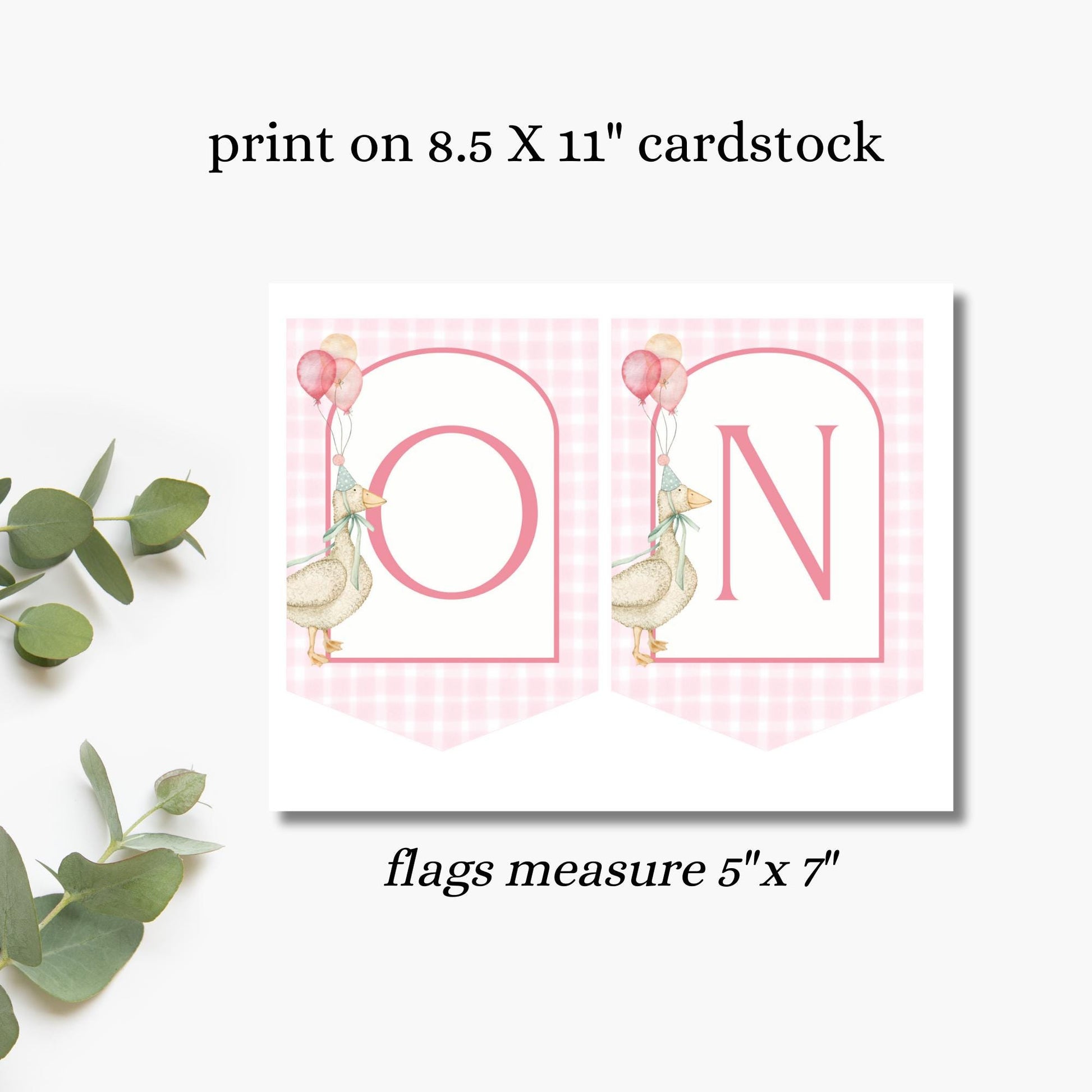 One Silly Goose Birthday High Chair Banner Goose 1st Birthday Pink Gingham Birthday decor Silly Little Goose Birthday Sign Cake Smash