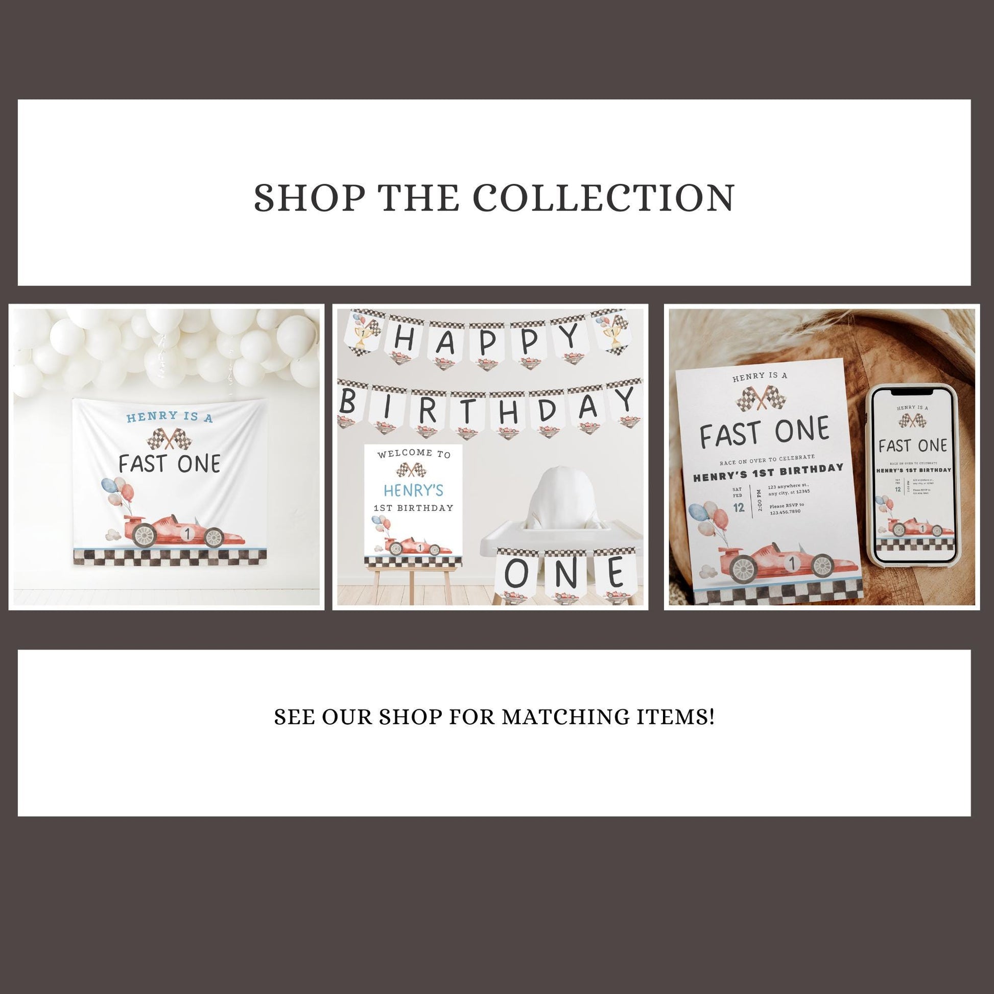 Fast One Birthday Party Water Bottle Label Editable Drink Label Digital Download Canva Race car 1st Birthday Party Racing Birthday decor