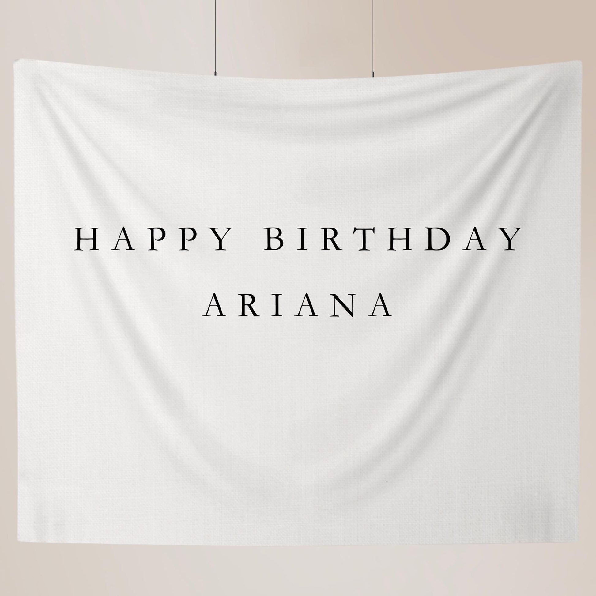 Personalized Birthday Name Flag Custom Birthday Banner Fabric Sign Fabric Birthday Sign Birthday Decor Hanging Linen Backdrop Welcome Sign