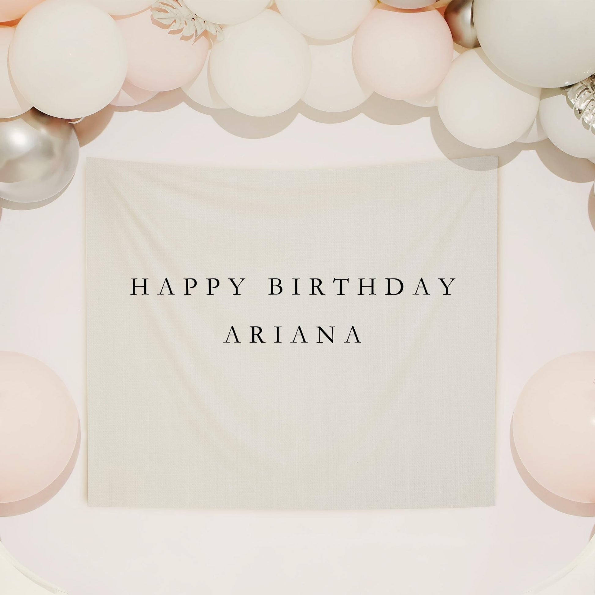Personalized Birthday Name Flag Custom Birthday Banner Fabric Sign Fabric Birthday Sign Birthday Decor Hanging Linen Backdrop Welcome Sign
