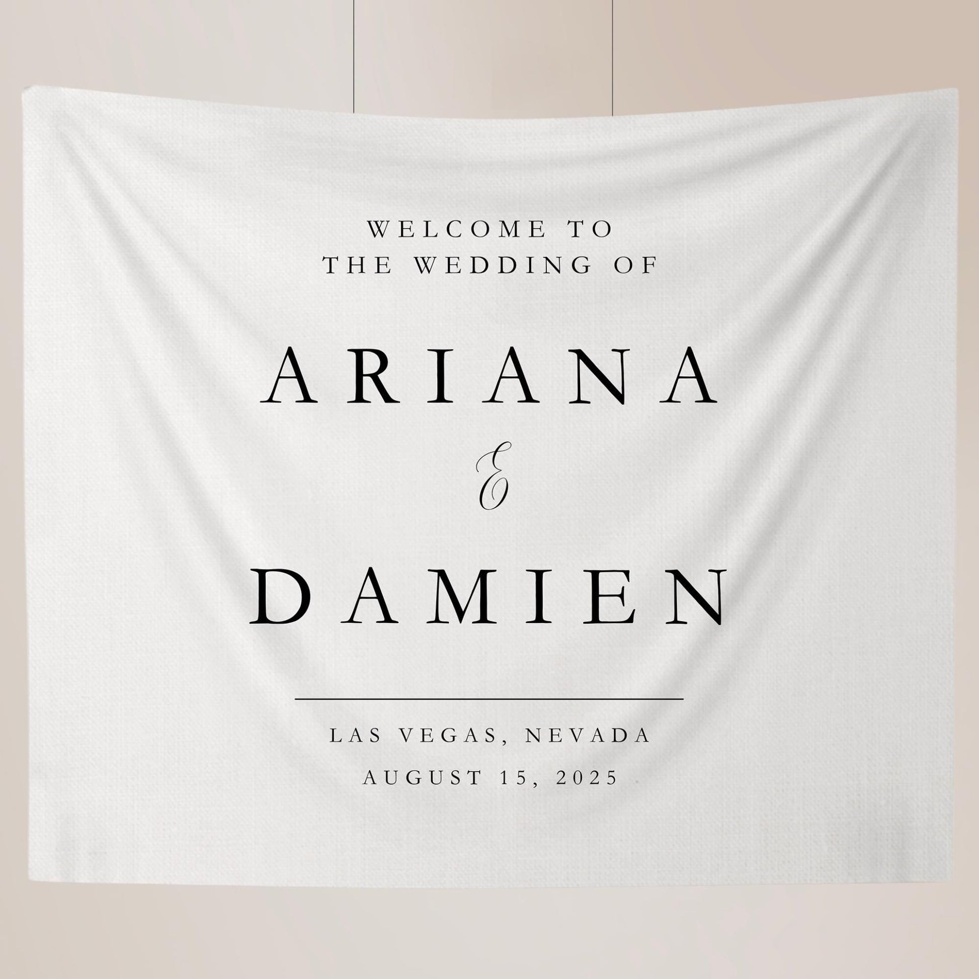 Wedding Fabric Welcome Sign, Fabric Sign,Custom Linen Wedding Signs, Modern Wedding Welcome Sign, Wedding Welcome Signs, Bohemian decoration