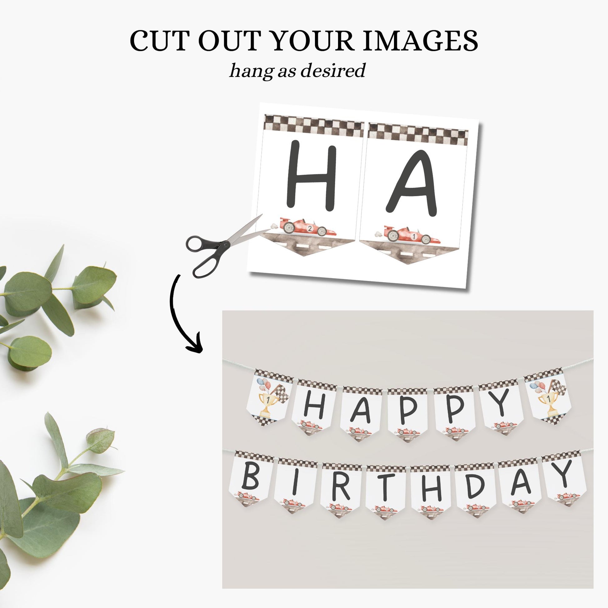 Fast One First Birthday Party Sign Happy Birthday Banner Racecar 1st Birthday Bunting First Lap Down Birthday Party Decor Racing Party