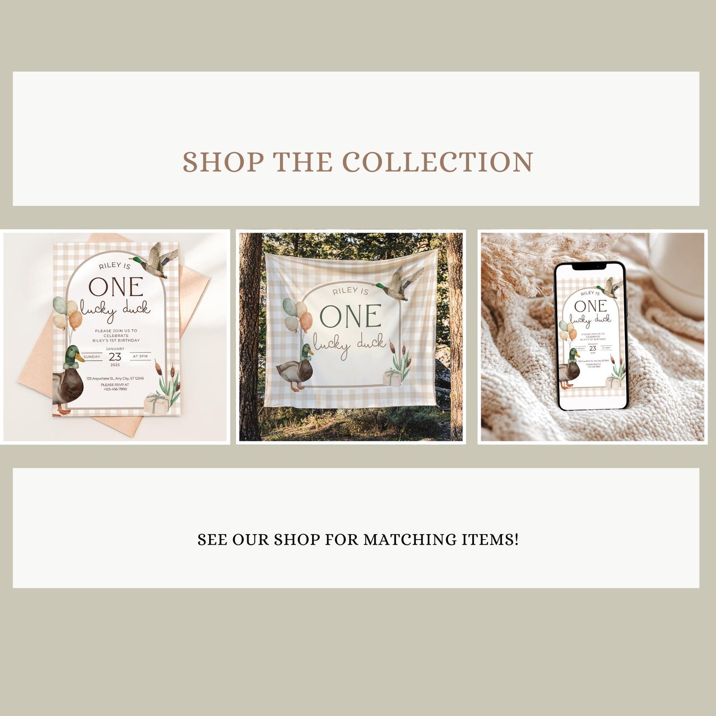 One Lucky Duck Birthday Milestone Sign Editable Mallard Duck Party Monthly Banner 1st Birthday Photo Banner Milestone photo sign