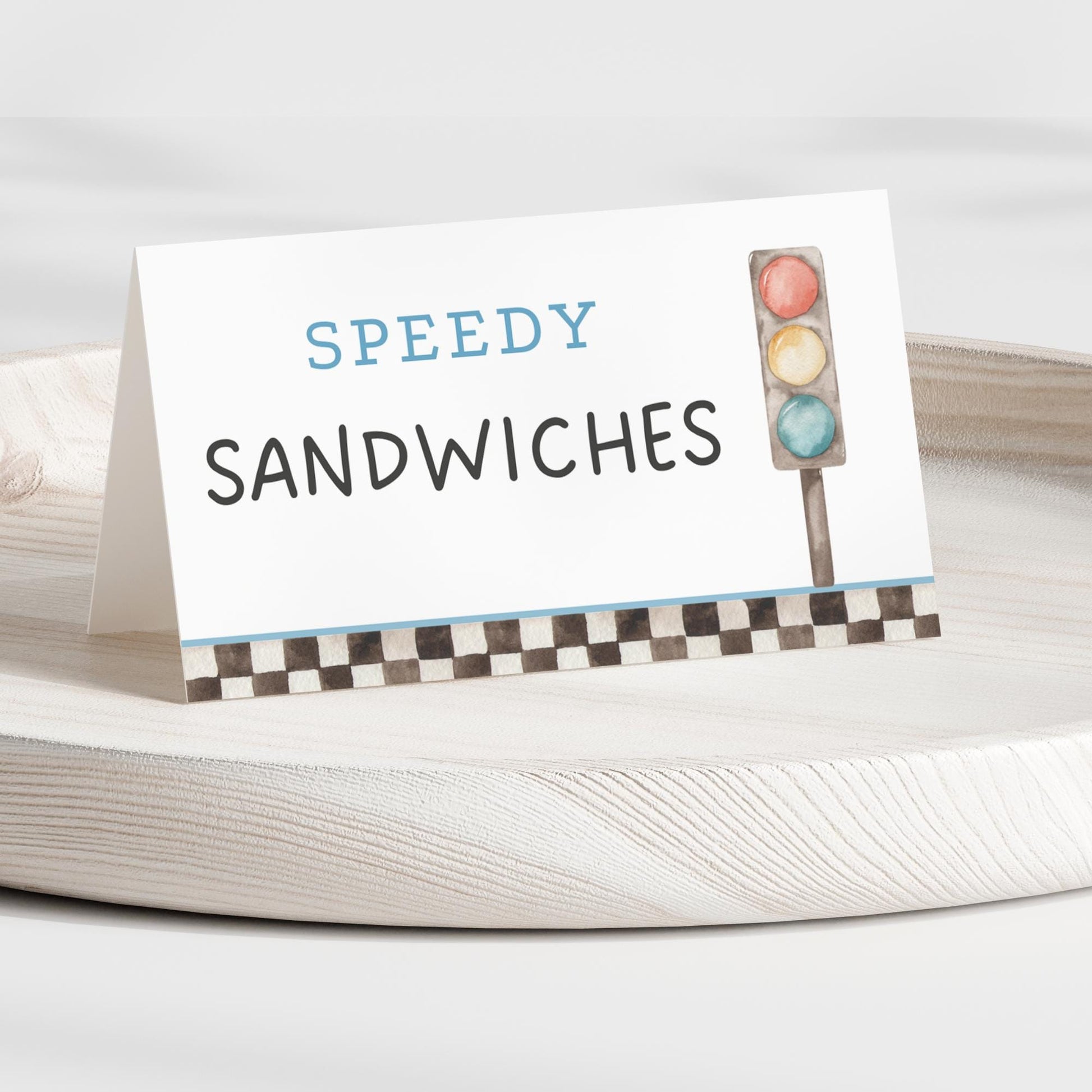 Two Fast Birthday Buffet Labels Racing 2nd Birthday Place Cards Second Birthday Food Labels Race Car Birthday Two Fast Two Curious Party