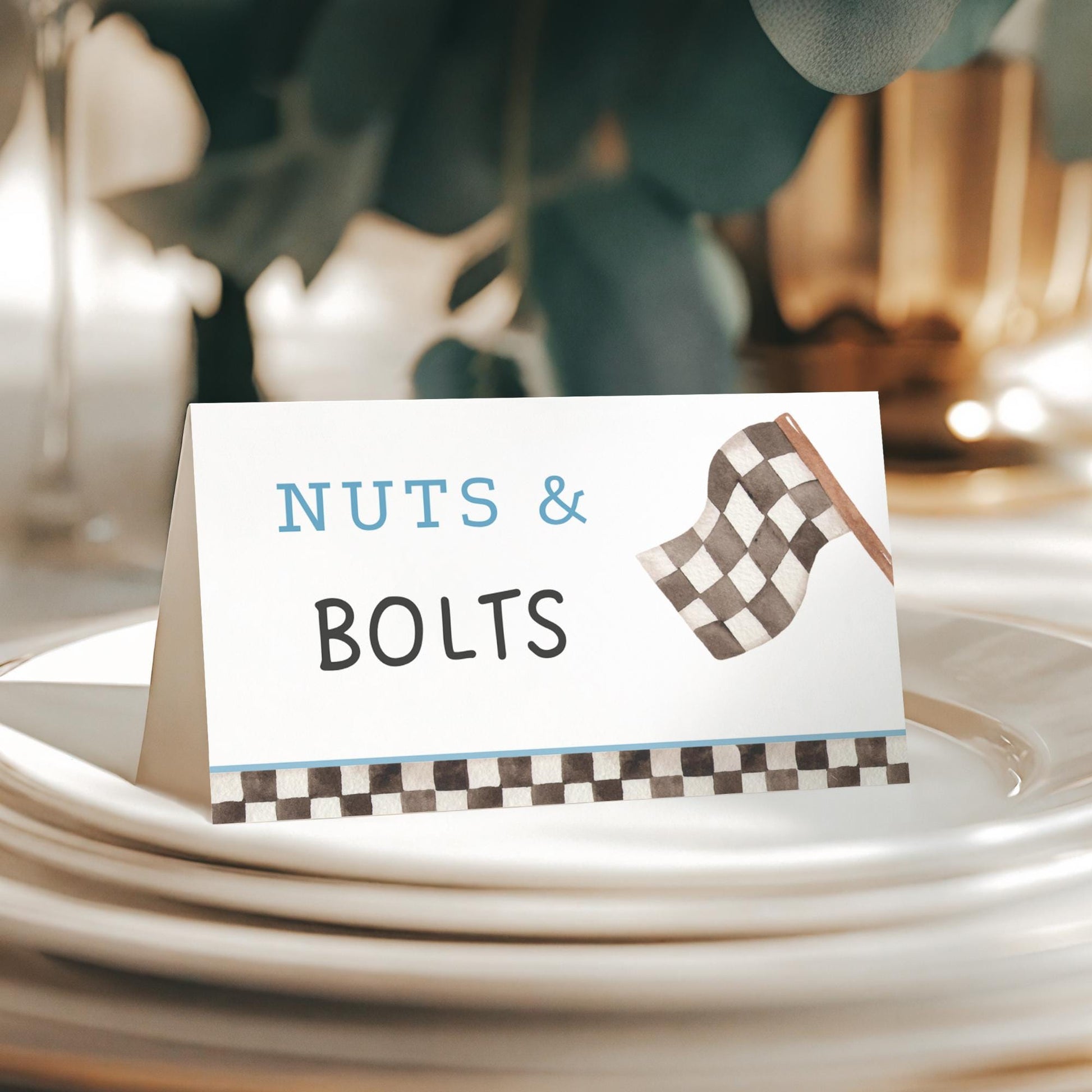 Two Fast Birthday Buffet Labels Racing 2nd Birthday Place Cards Second Birthday Food Labels Race Car Birthday Two Fast Two Curious Party