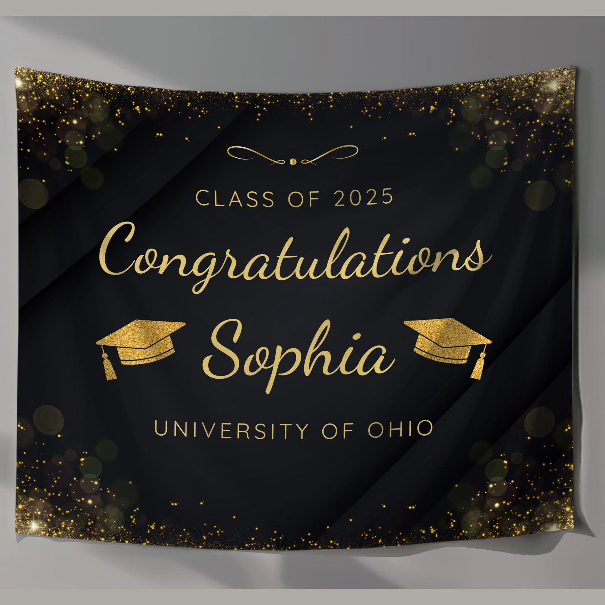 Graduation Banner Class of 2025 Graduation Backdrop Graduation Decorations Name Banner Grad Party Sign Congrats Grad Sign Grad Gift