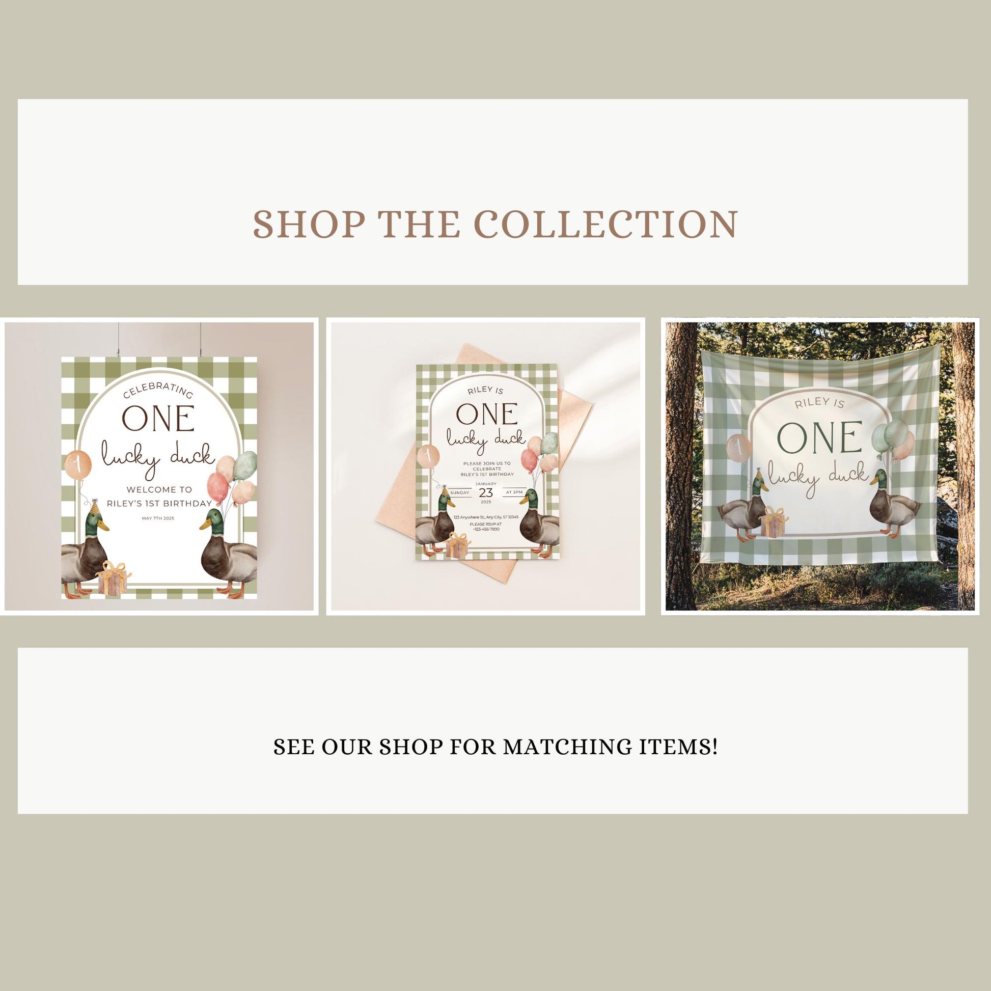 One Lucky Duck Birthday Milestone Sign Editable Mallard Duck Party Monthly Banner 1st Birthday Photo Banner Milestone photo sign