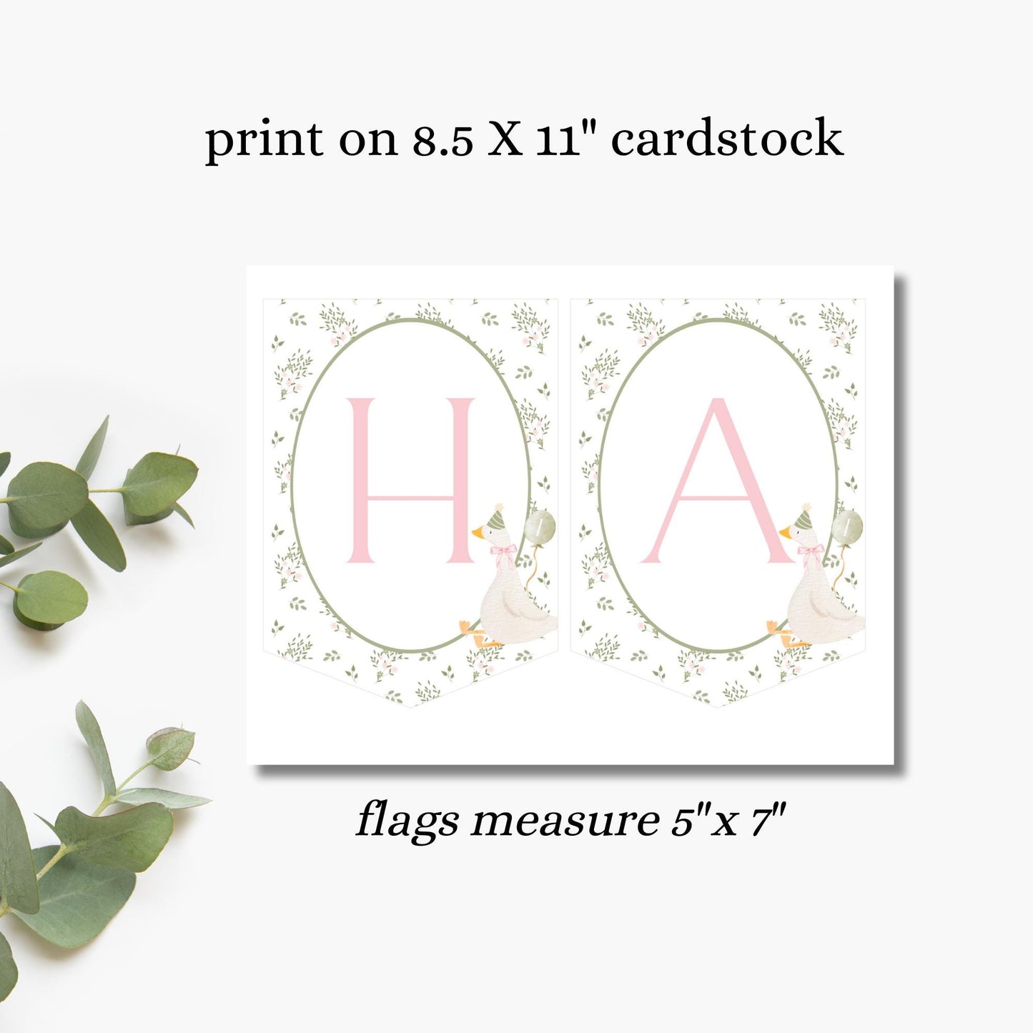 One Silly Goose First Birthday Party Sign Happy Birthday Banner Goose 1st Birthday Bunting Nursery Rhyme Birthday Party Bunting  Decor