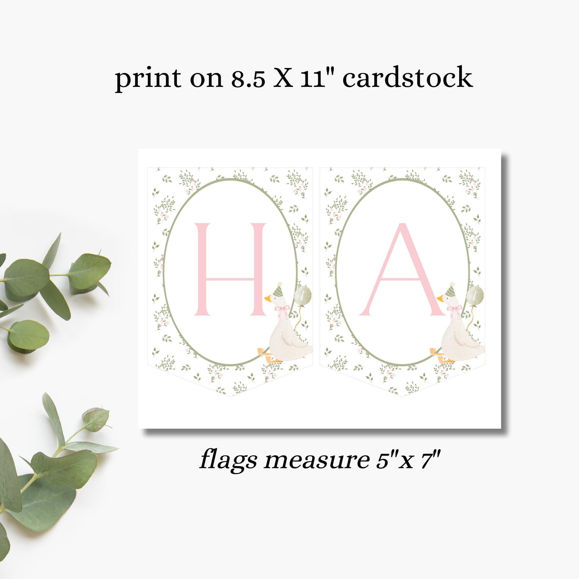 One Silly Goose First Birthday Party Sign Happy Birthday Banner Goose 1st Birthday Bunting Nursery Rhyme Birthday Party Bunting  Decor