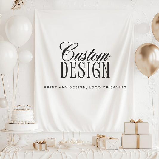 Custom Banner Tapestry Personalized Party Banner Bridal Shower Backdrop Bachelorette Weekend Decor Baby Shower Welcome Sign Birthday Party
