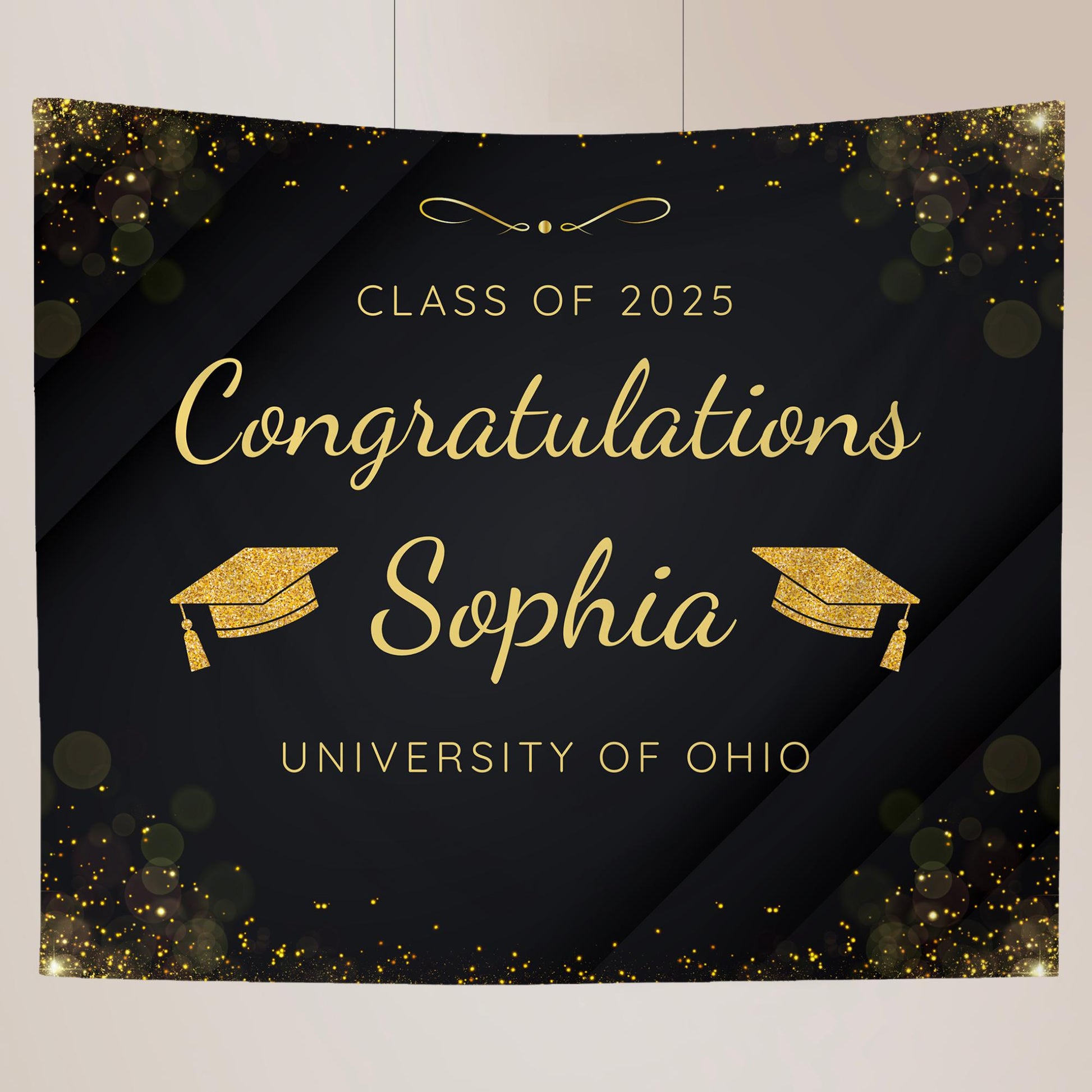 Graduation Banner Class of 2025 Graduation Backdrop Graduation Decorations Name Banner Grad Party Sign Congrats Grad Sign Grad Gift