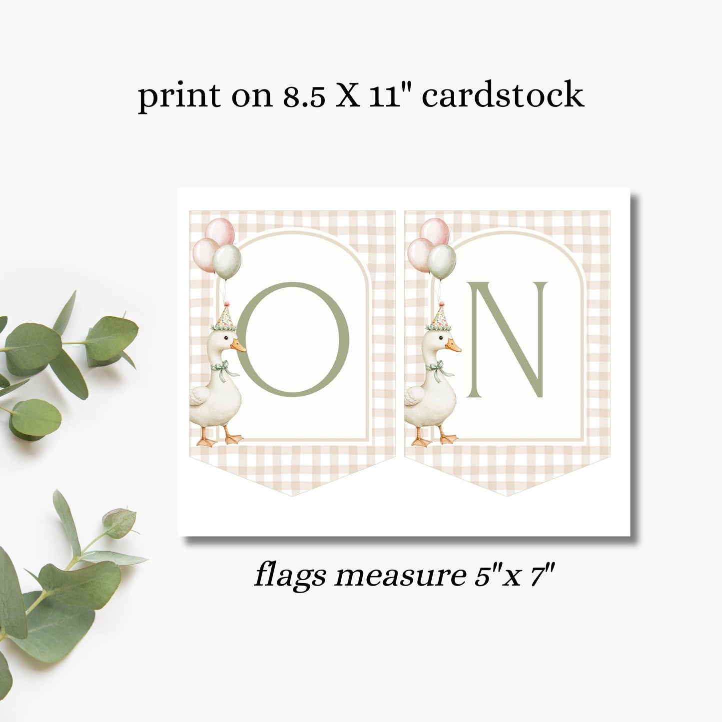 One Silly Goose Birthday High Chair Banner Goose 1st Birthday Gender Neutral Birthday decor Silly Little Goose Birthday Sign Cake Smash